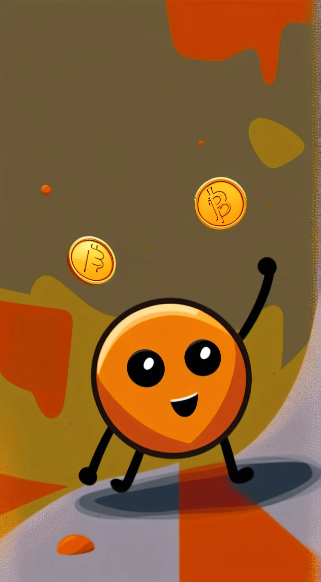 ai character: coiny(BFDI)  background