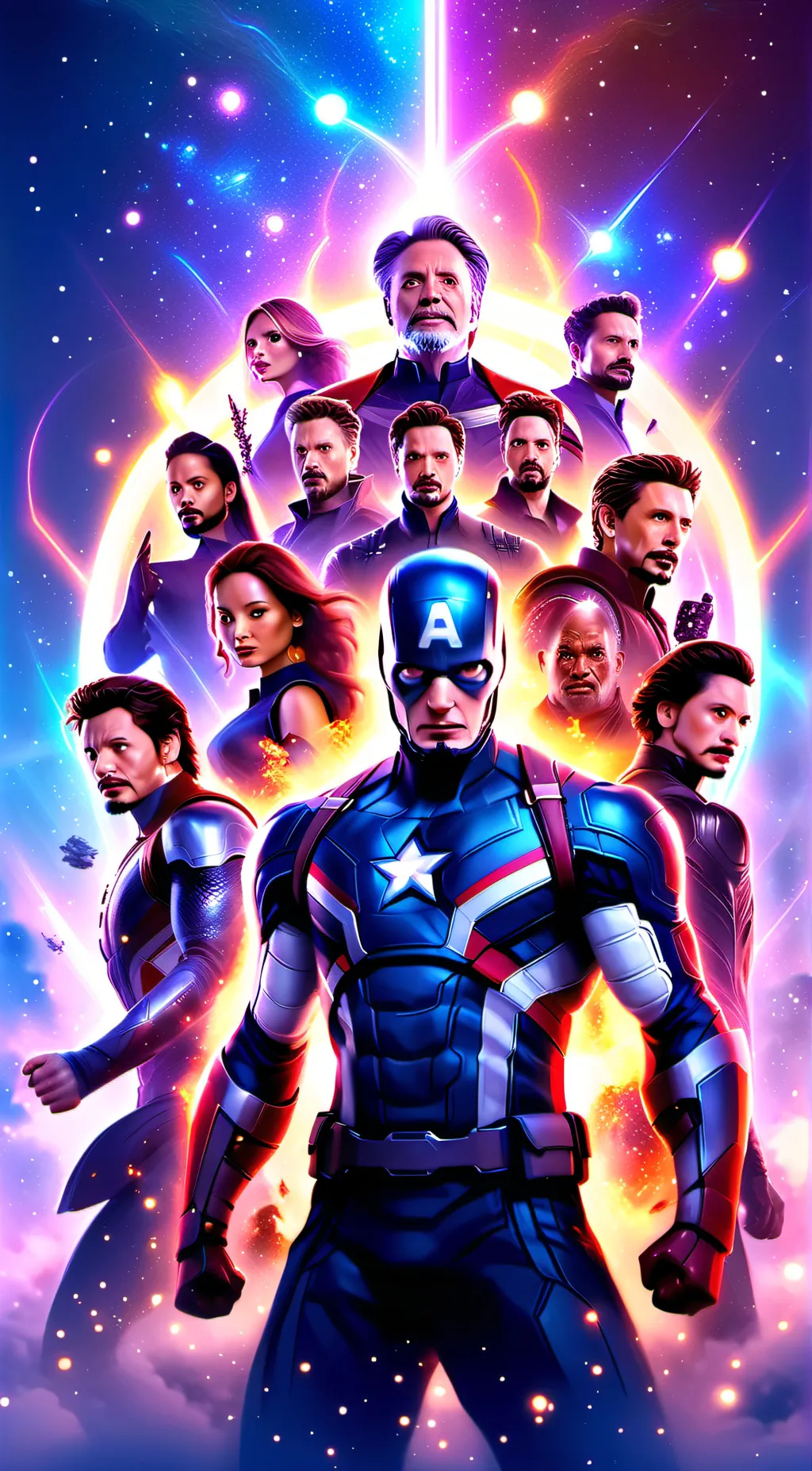 ai character: Avengers background
