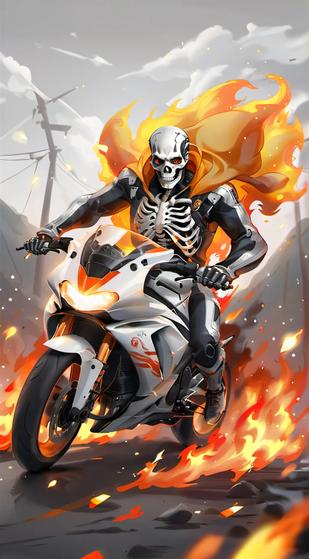 ai character: ash background