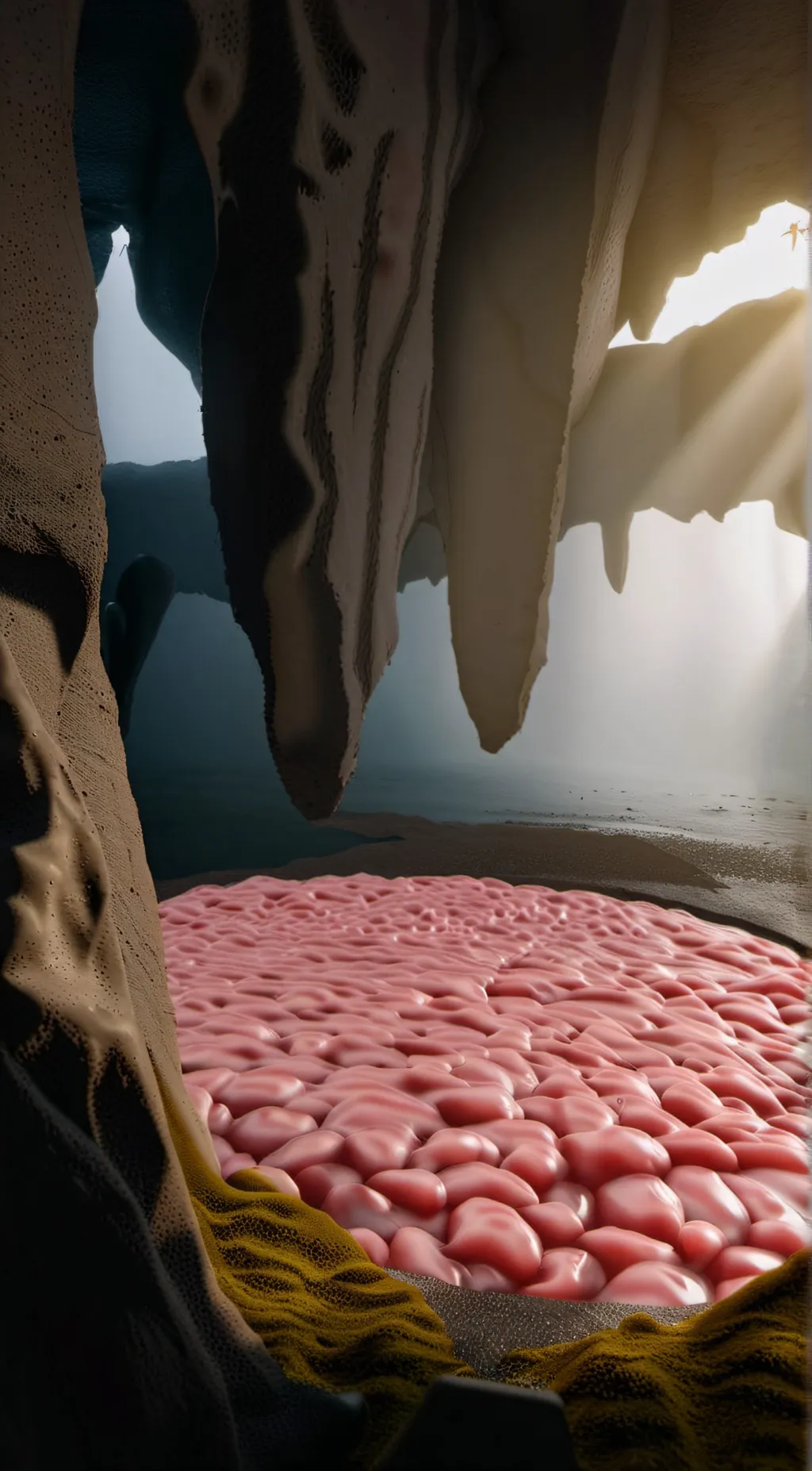 ai character: Pink slime background