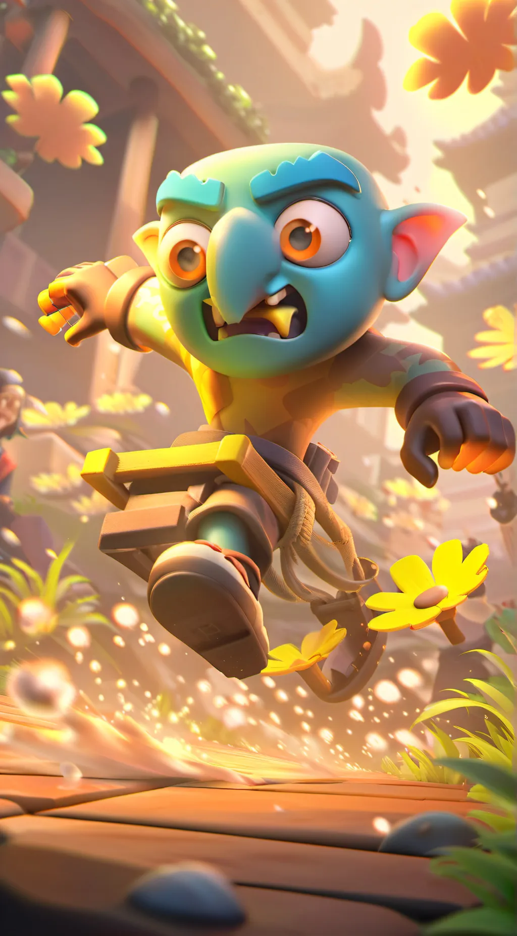 ai character: blox fruits  background