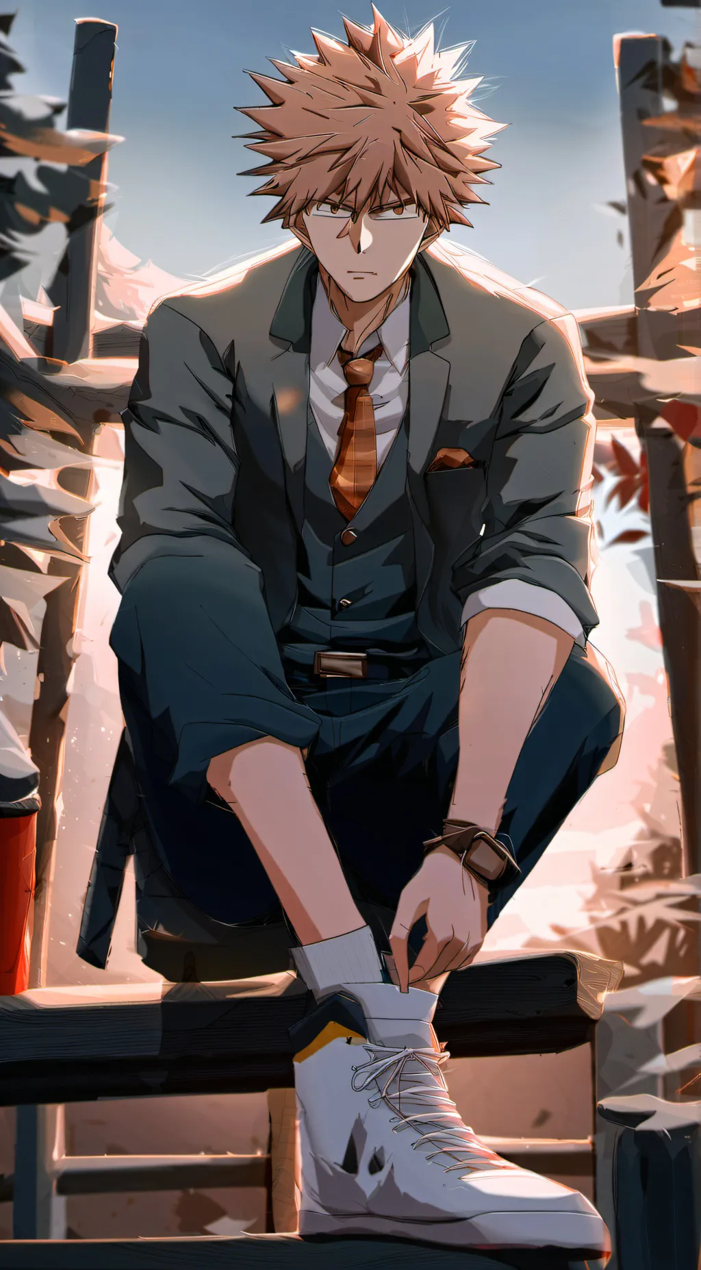 ai character: Ezra  background