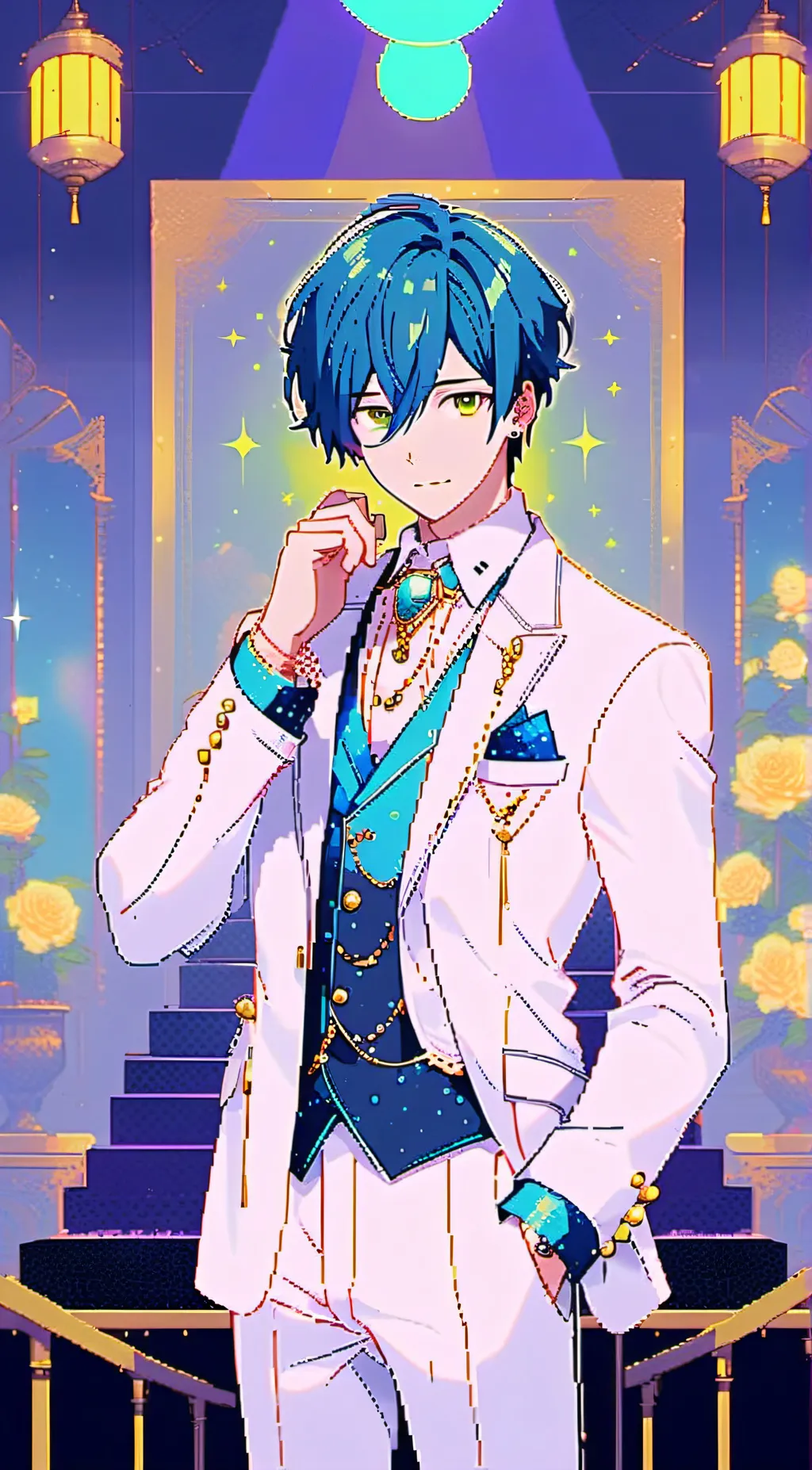 ai character: MMJ Kaito background