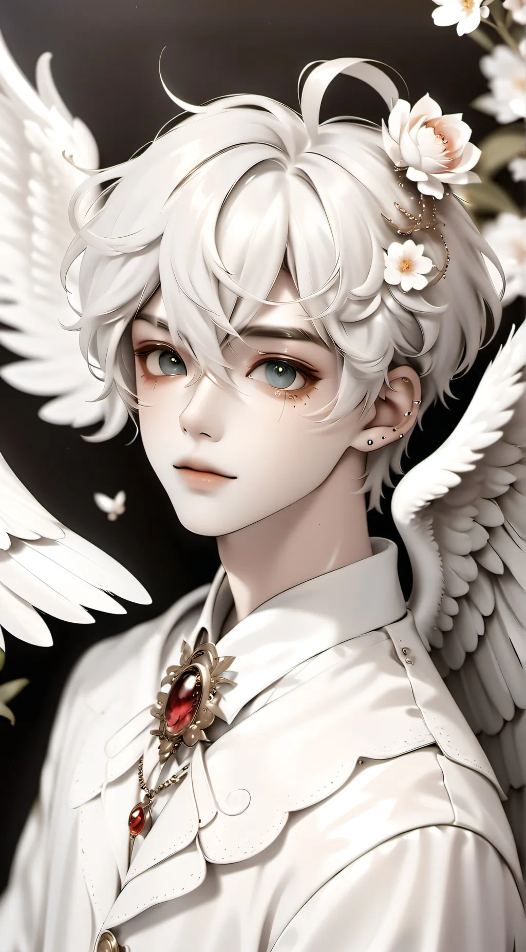 ai character: Dove queen🐦‍⬛ background
