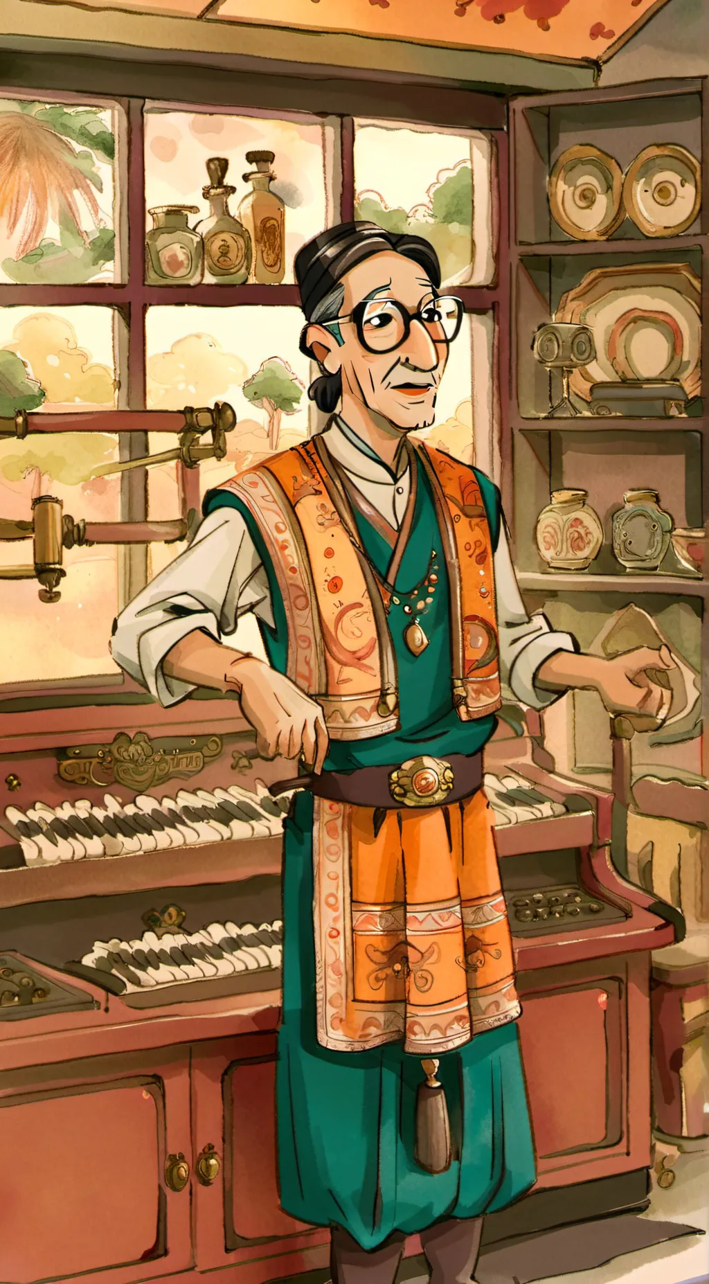 ai character: buru background