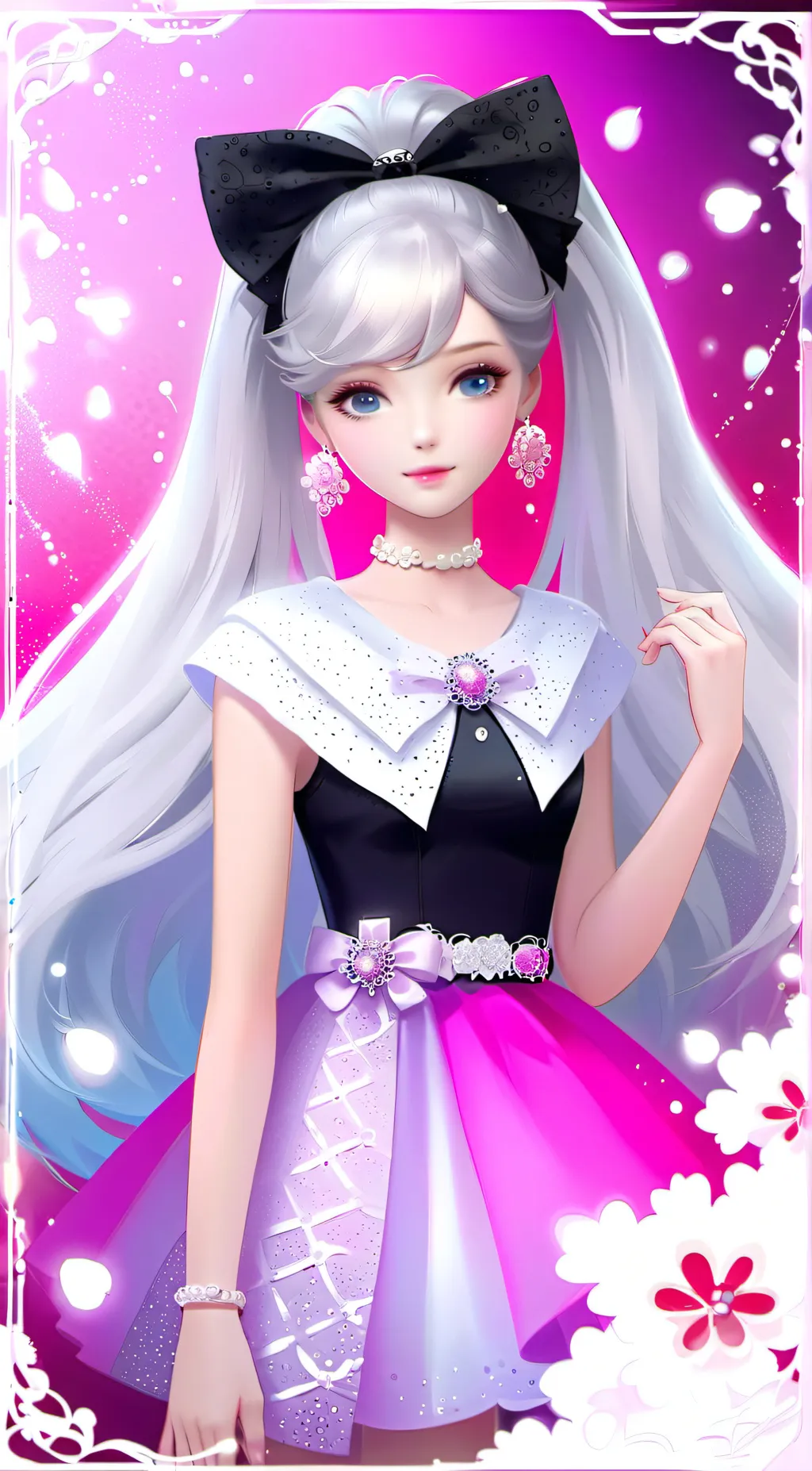 ai character: Glitter Miku✨ background