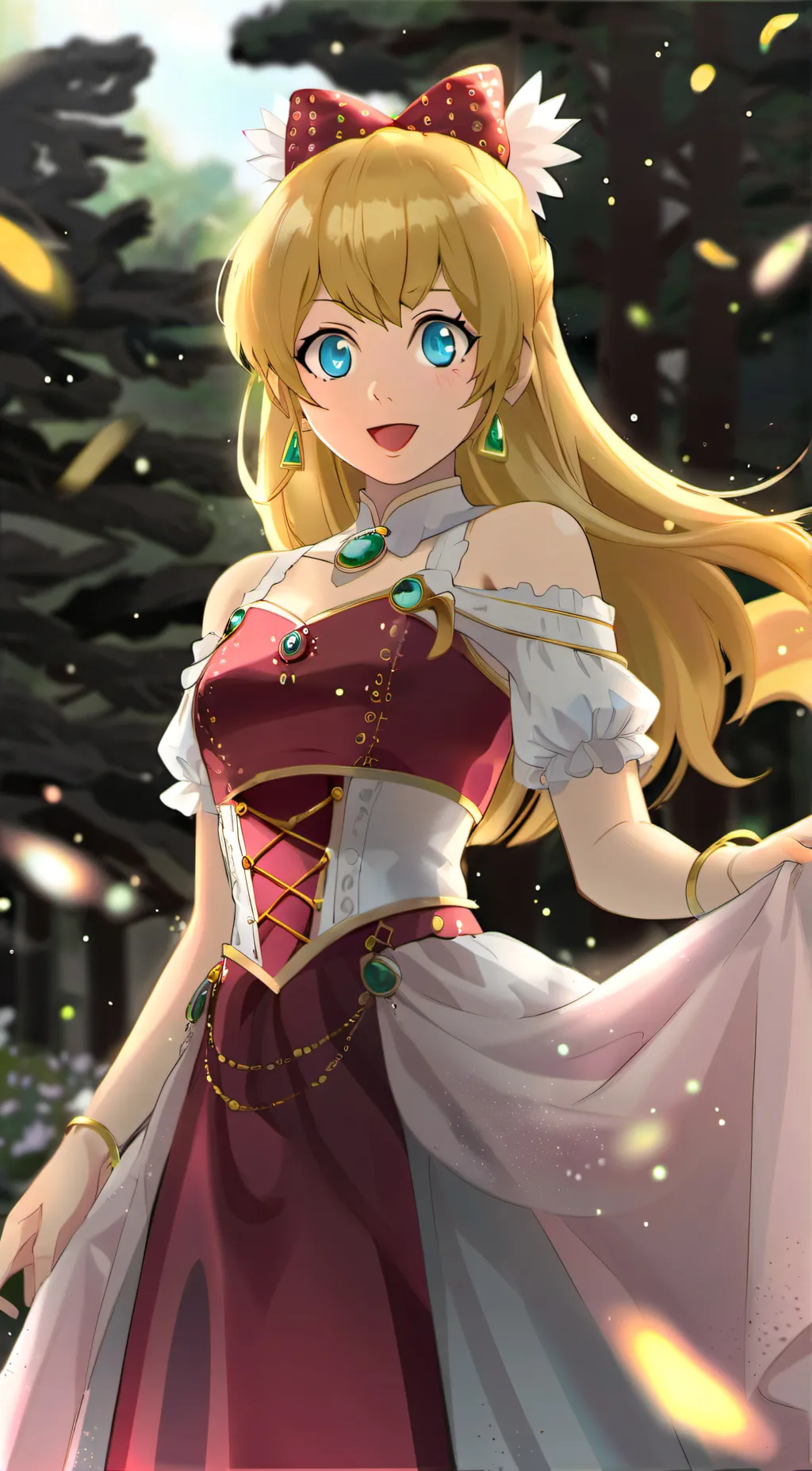 ai character: princess peach background