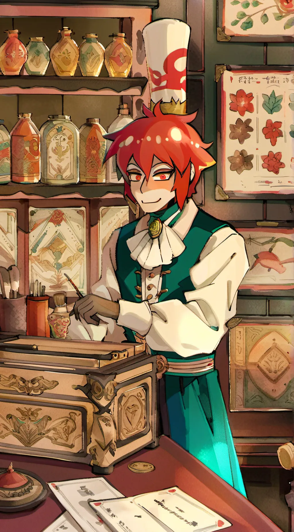 ai character: alastor  background