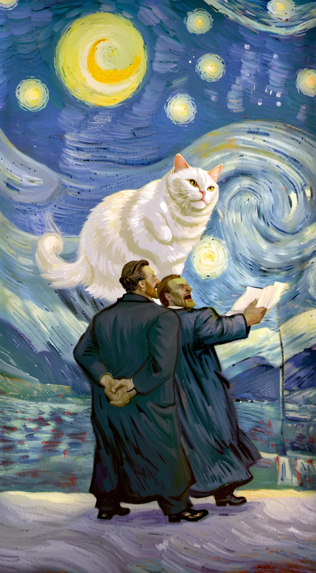 ai character: Cat God  background