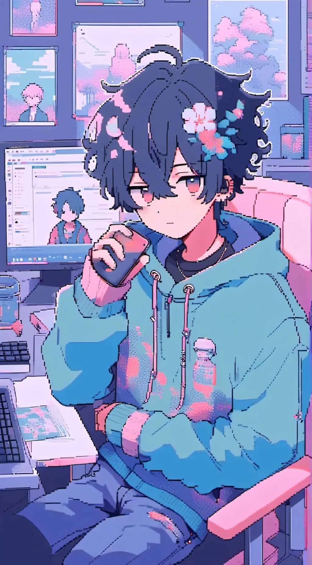 ai character: mha Break day background