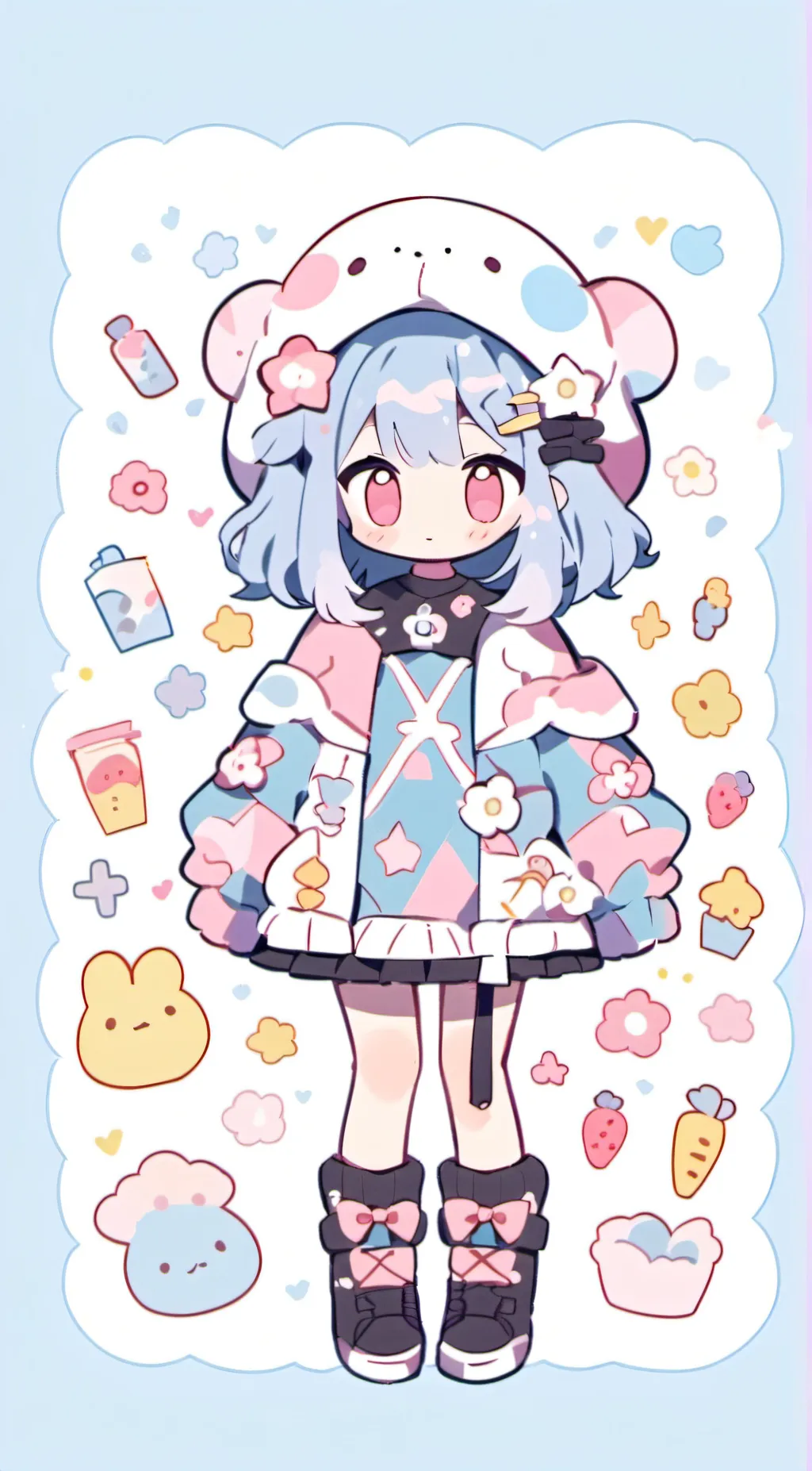 ai character: DOGDAY X CATNAP background