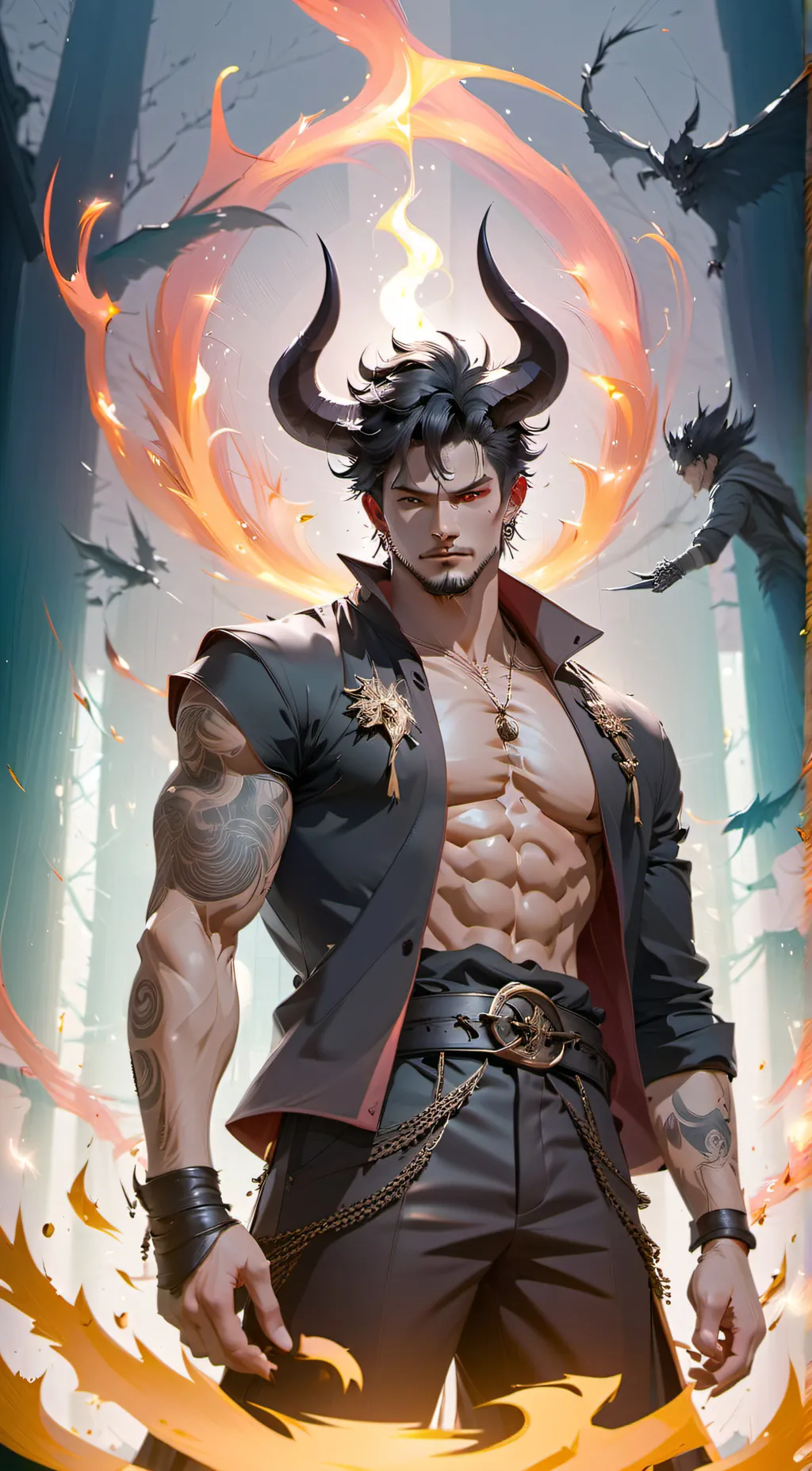 ai character: Demon background