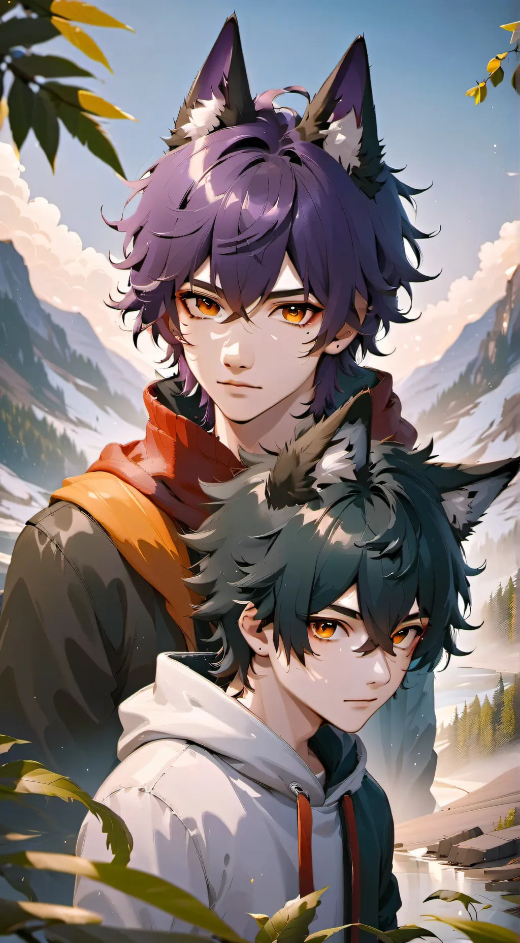 ai character: werewolf twins background