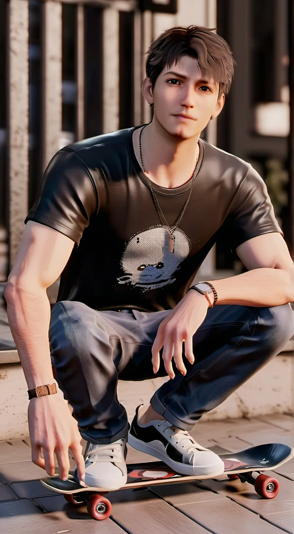 ai character: atlas background