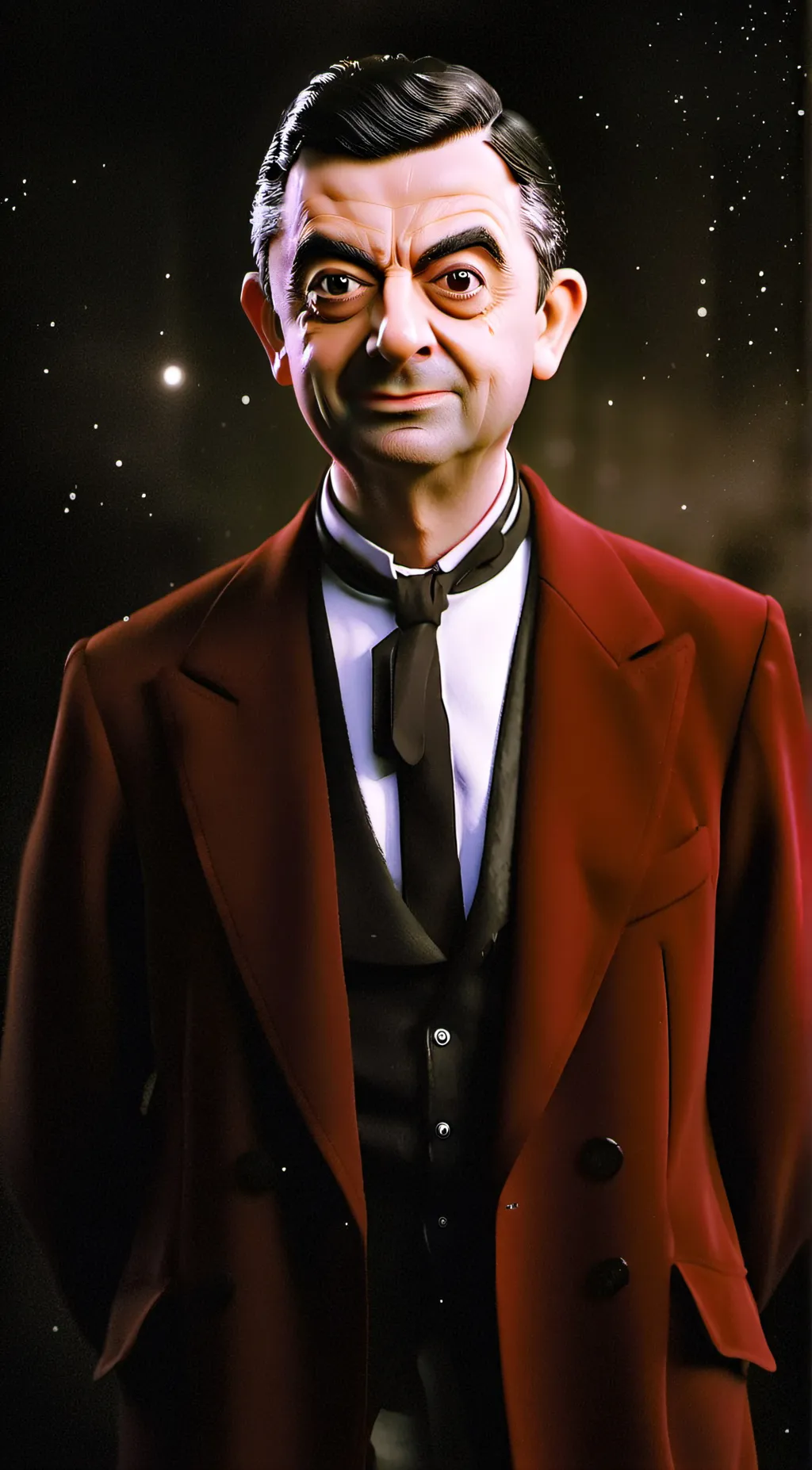 ai character: Mr bean background