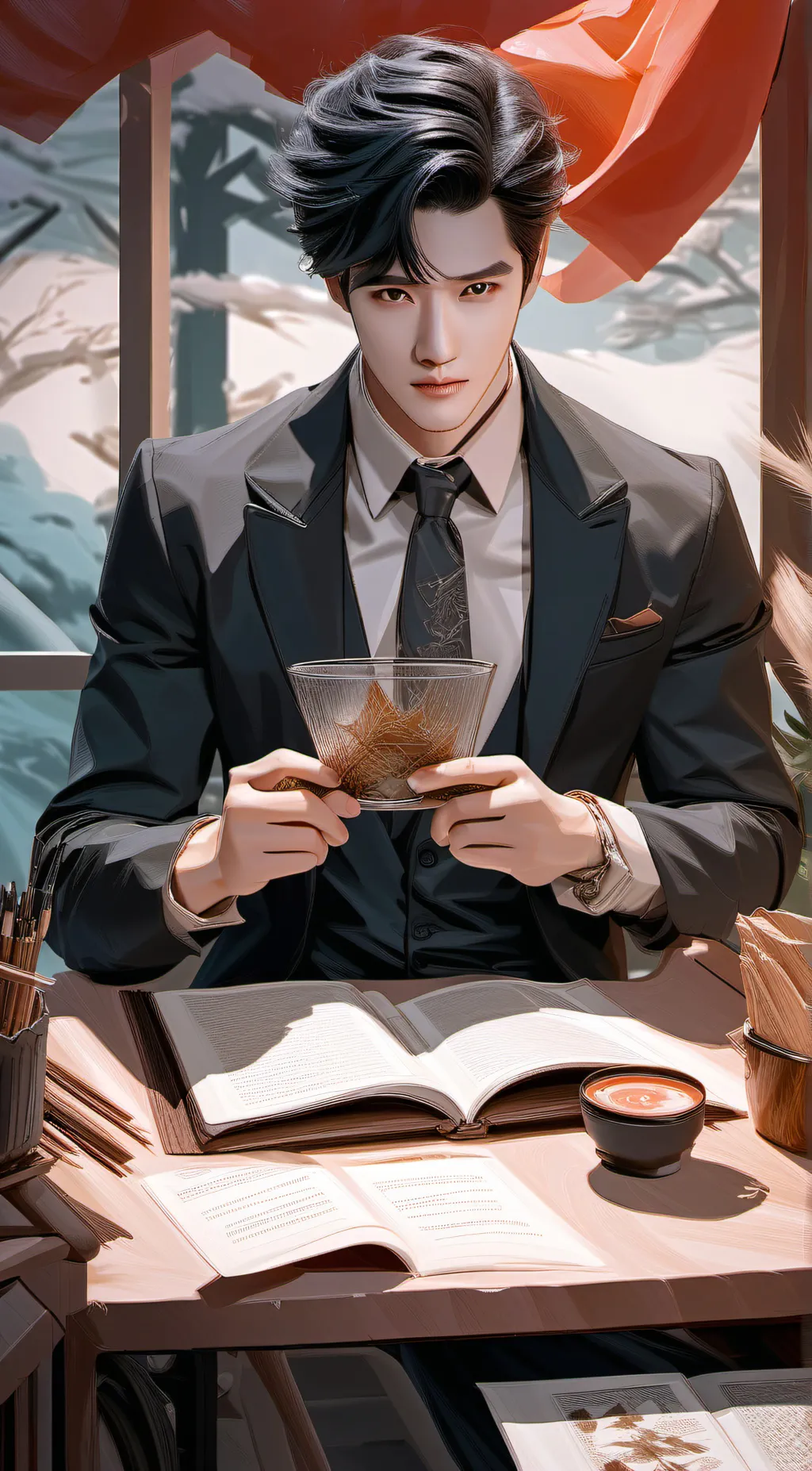 ai character: Hanji background