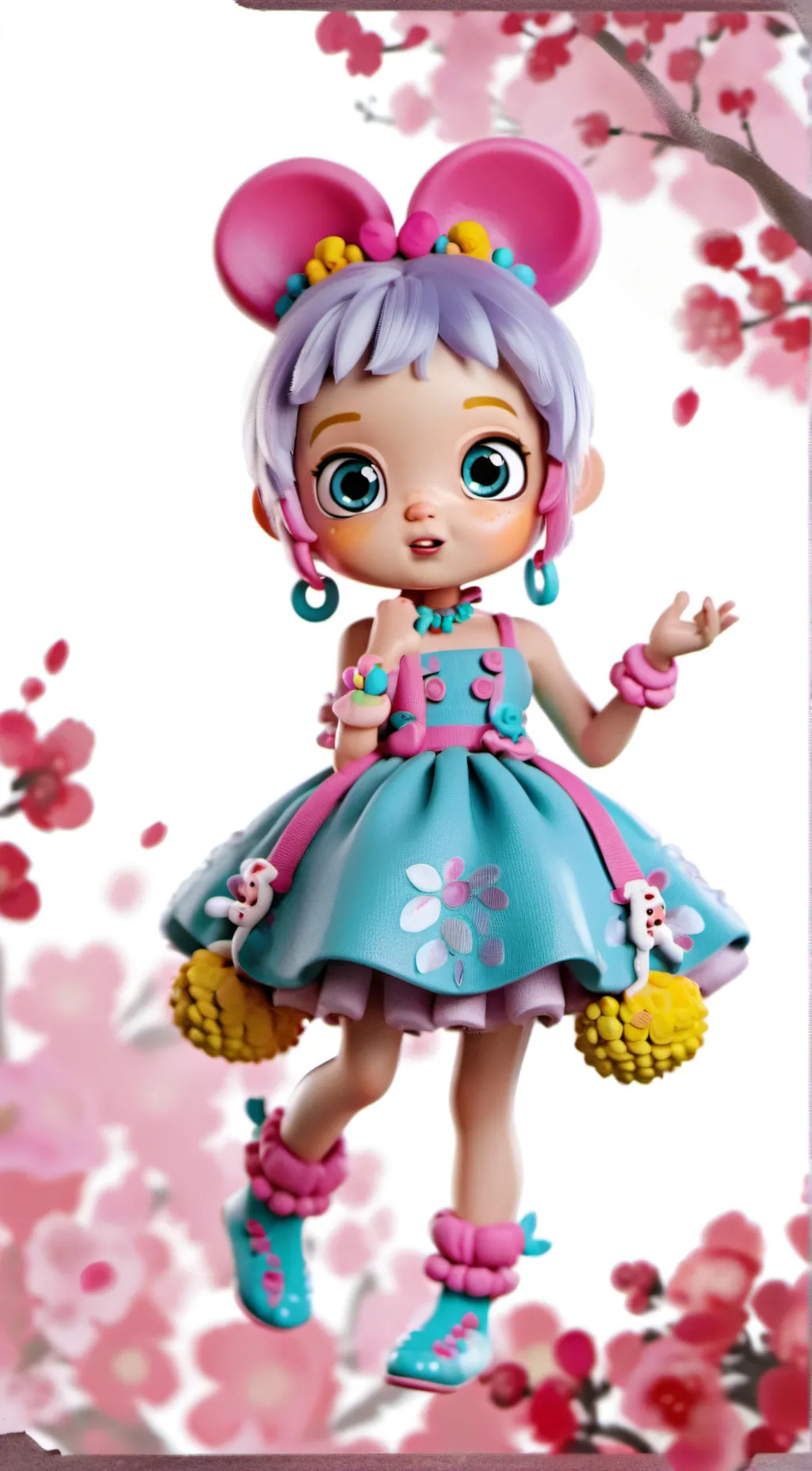 ai character: Cry baby background