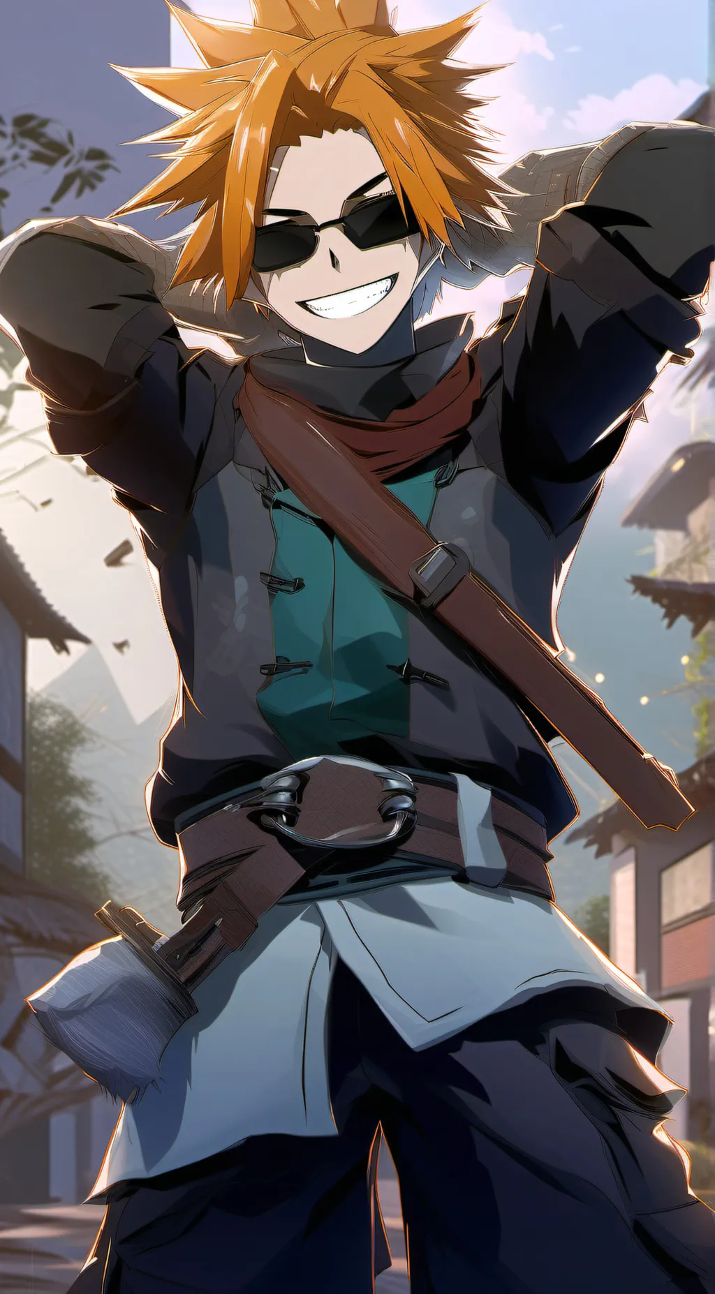 ai character: Denki  background