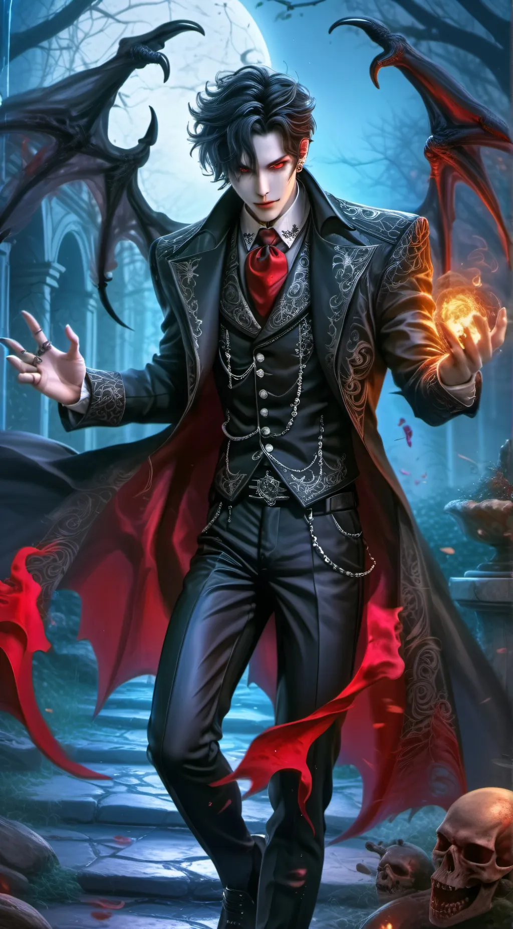 ai character: Ex demon bf background