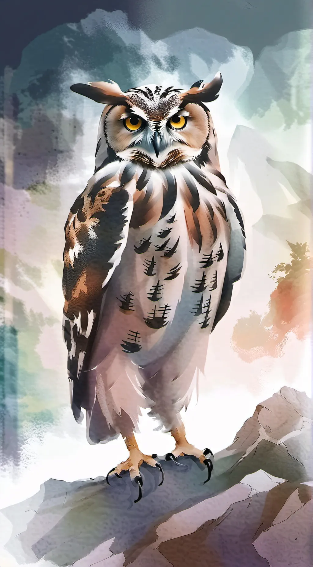 ai character: Owl background