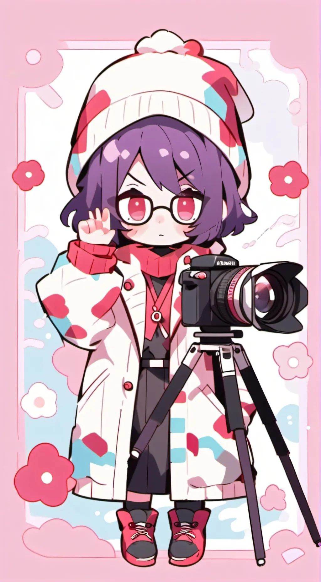 ai character: tv womam background