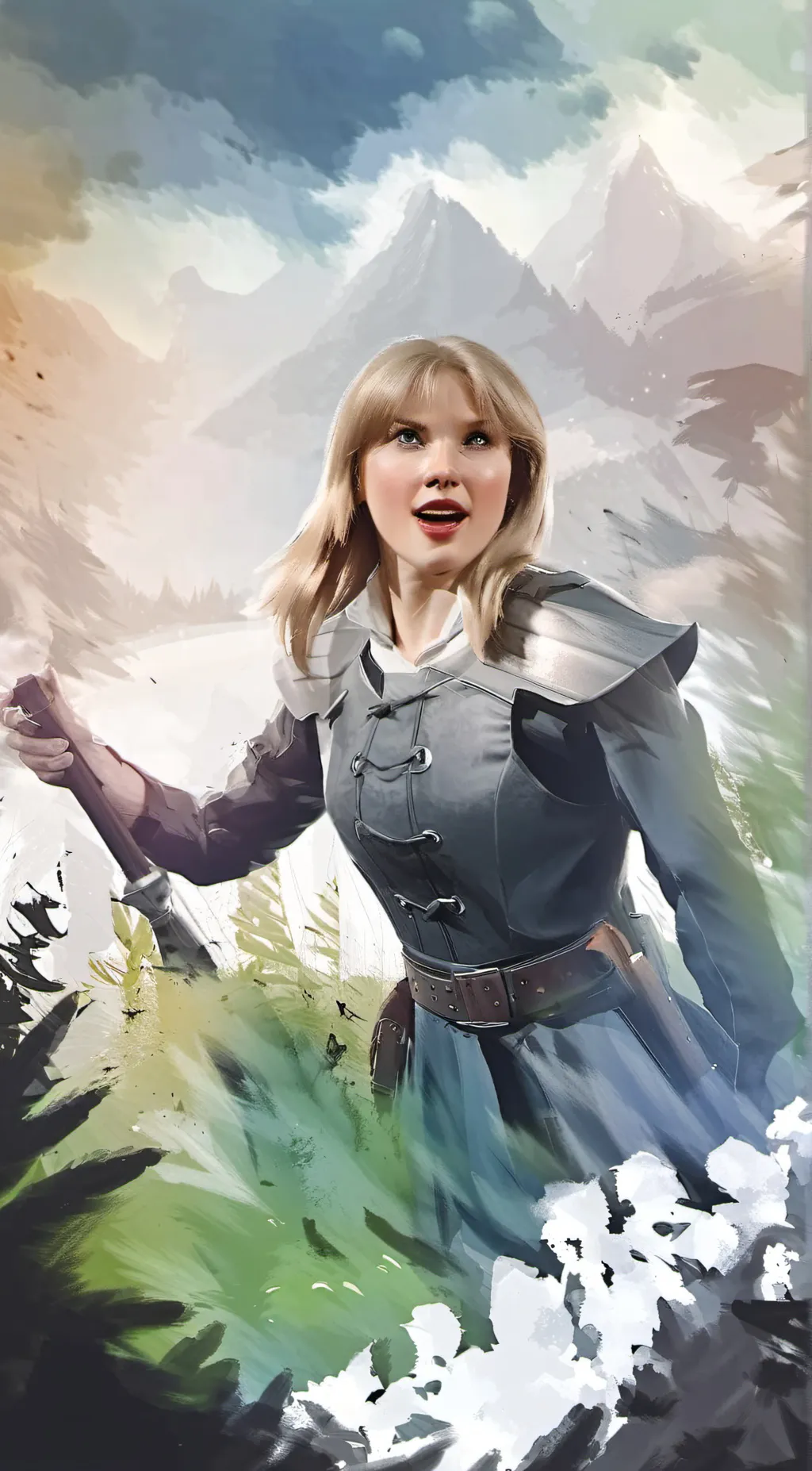 ai character: Taylor swift  background