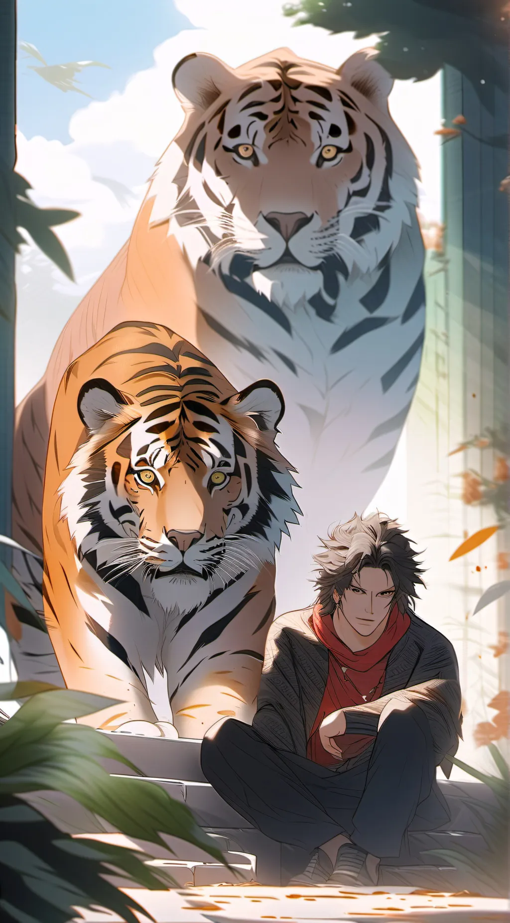 ai character: tall tigers  background