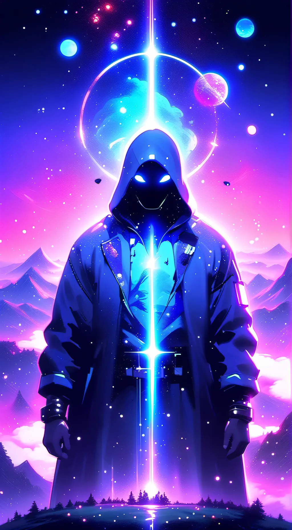 ai character: virtual reality VR background