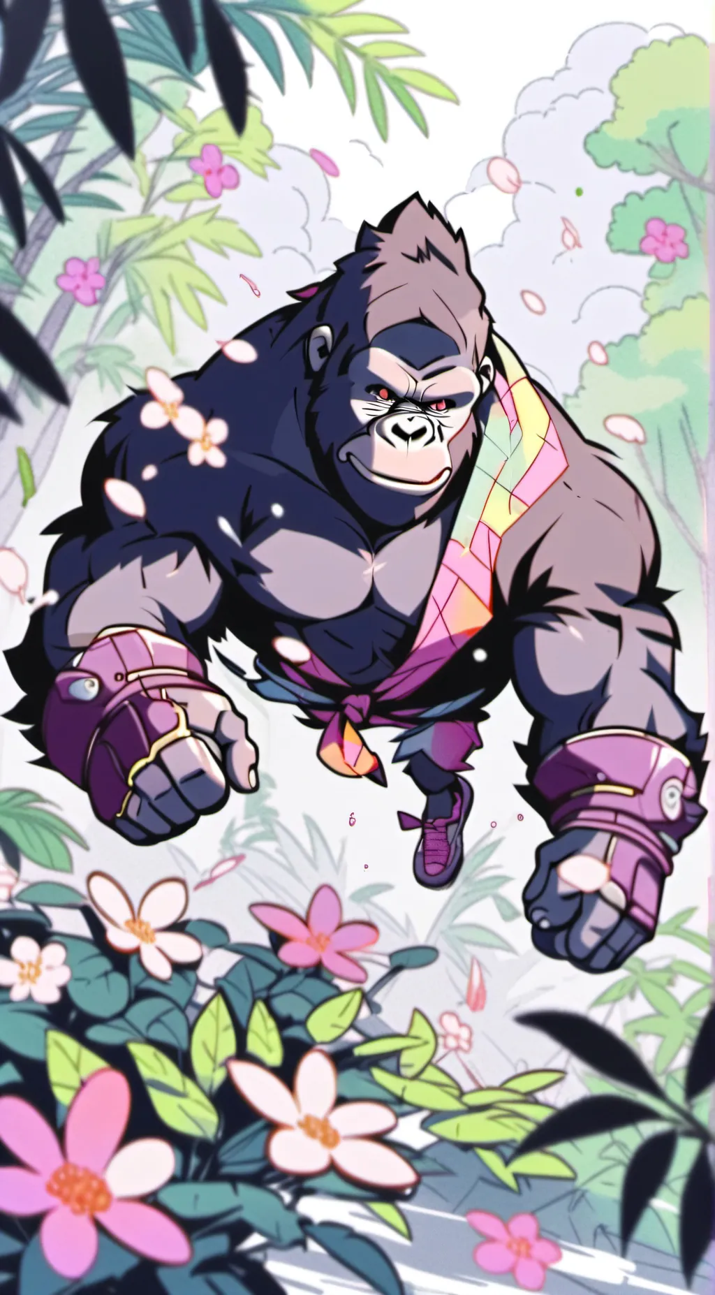 ai character: Gorilla tag background