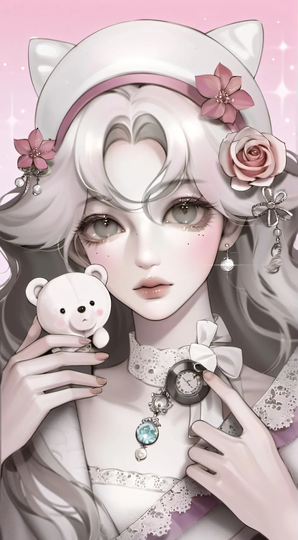 ai character: ♡Olive♡♥︎🍄 background