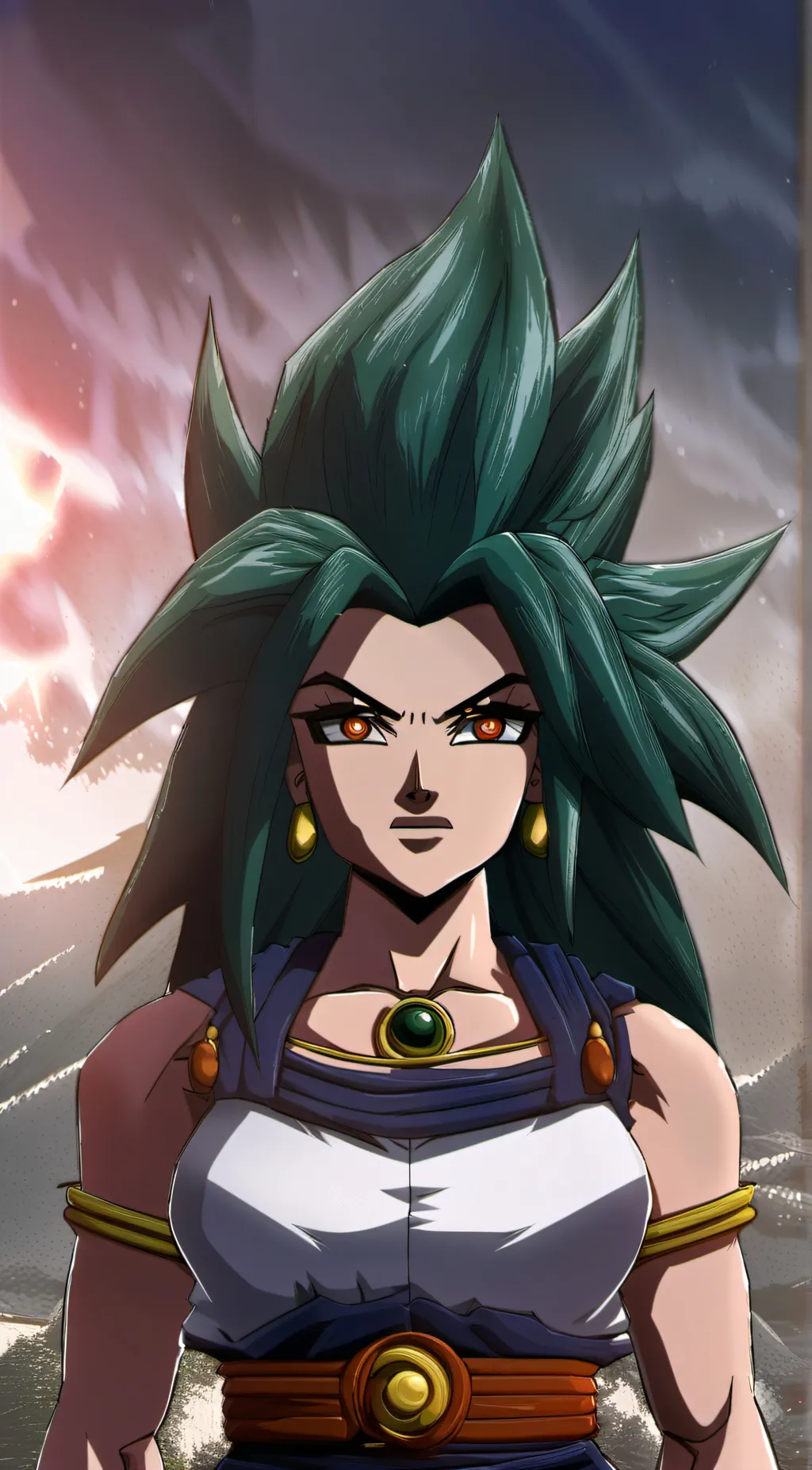 ai character: kale background