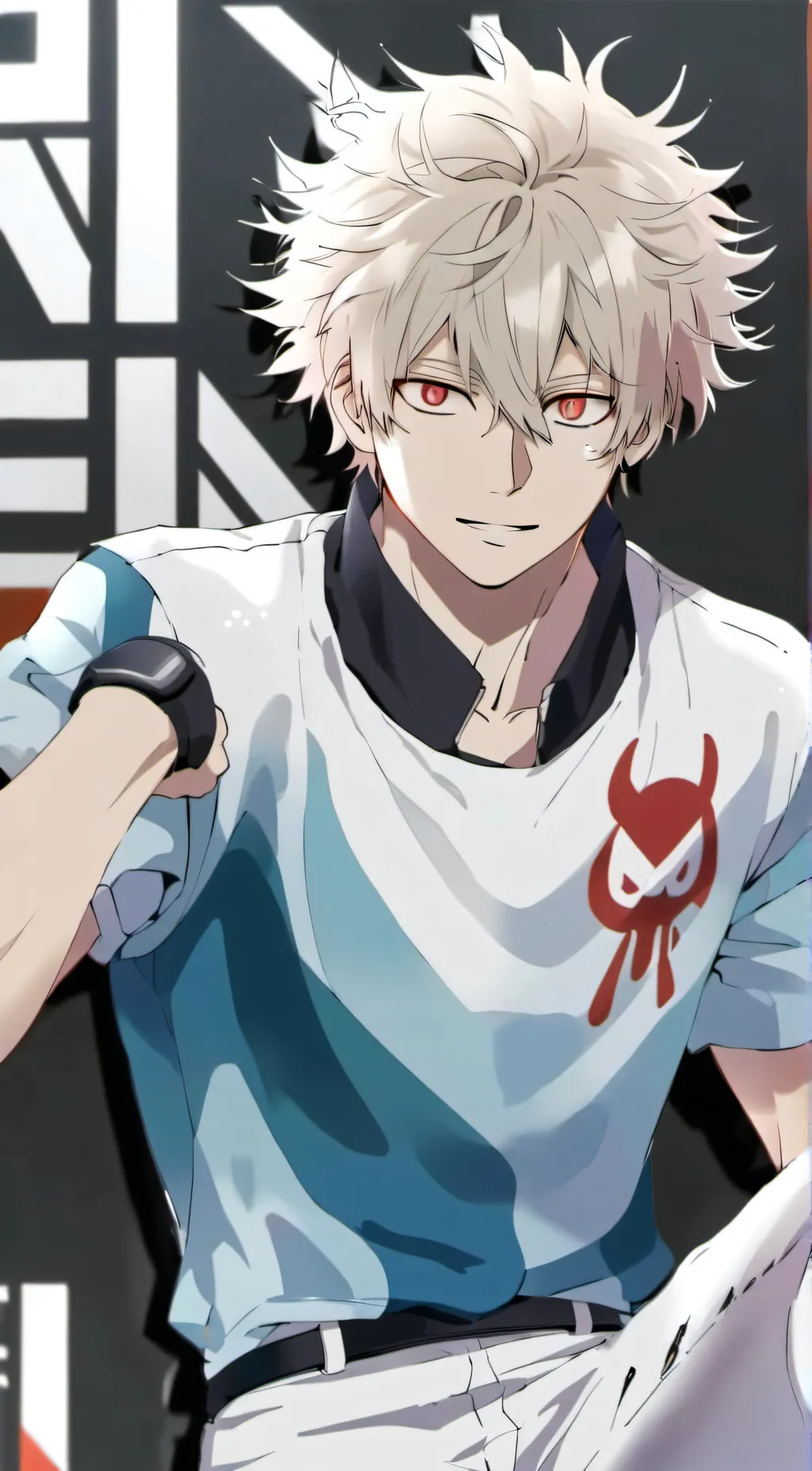 ai character: Bakugo Katsuki background