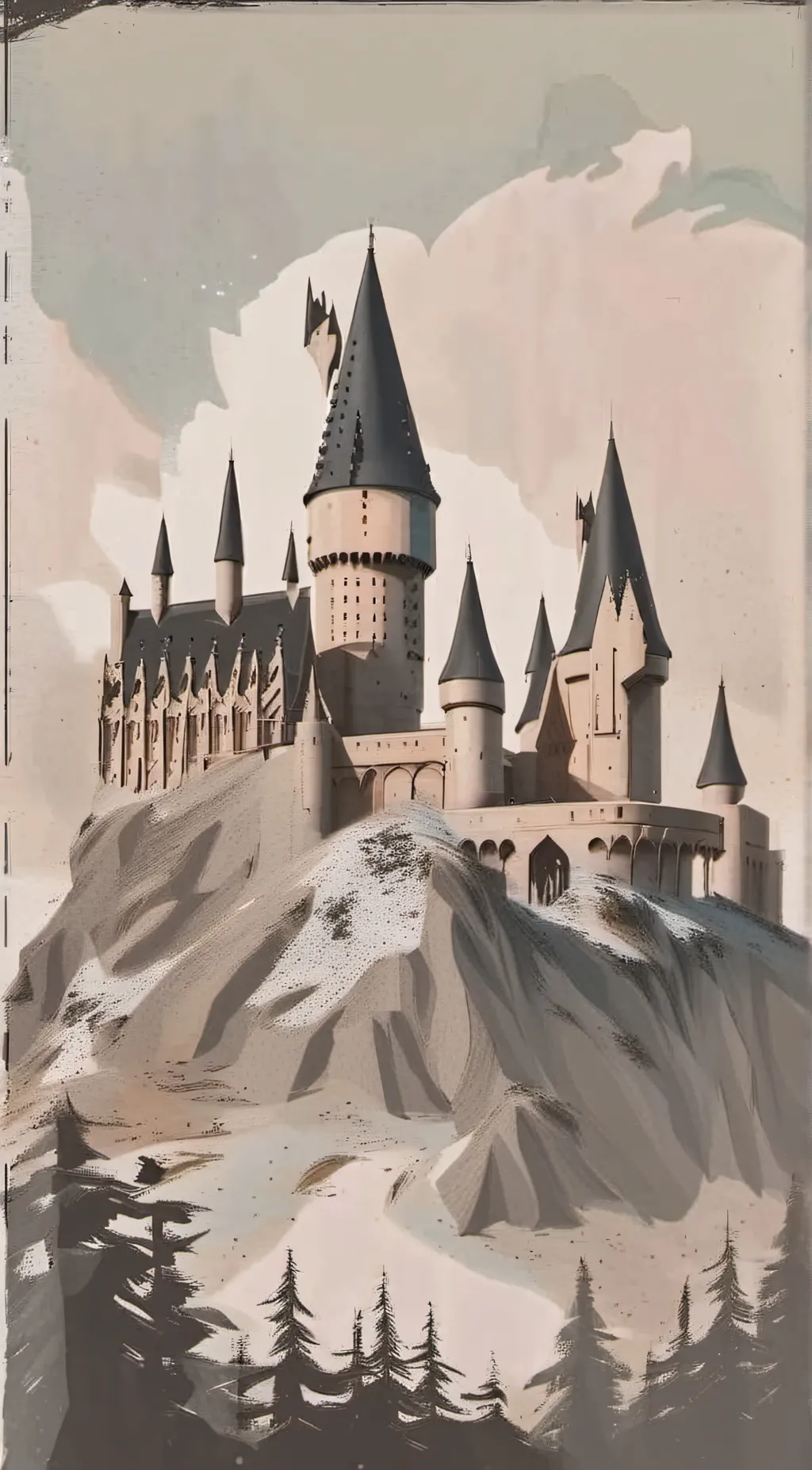 ai character: Hogwarts  background