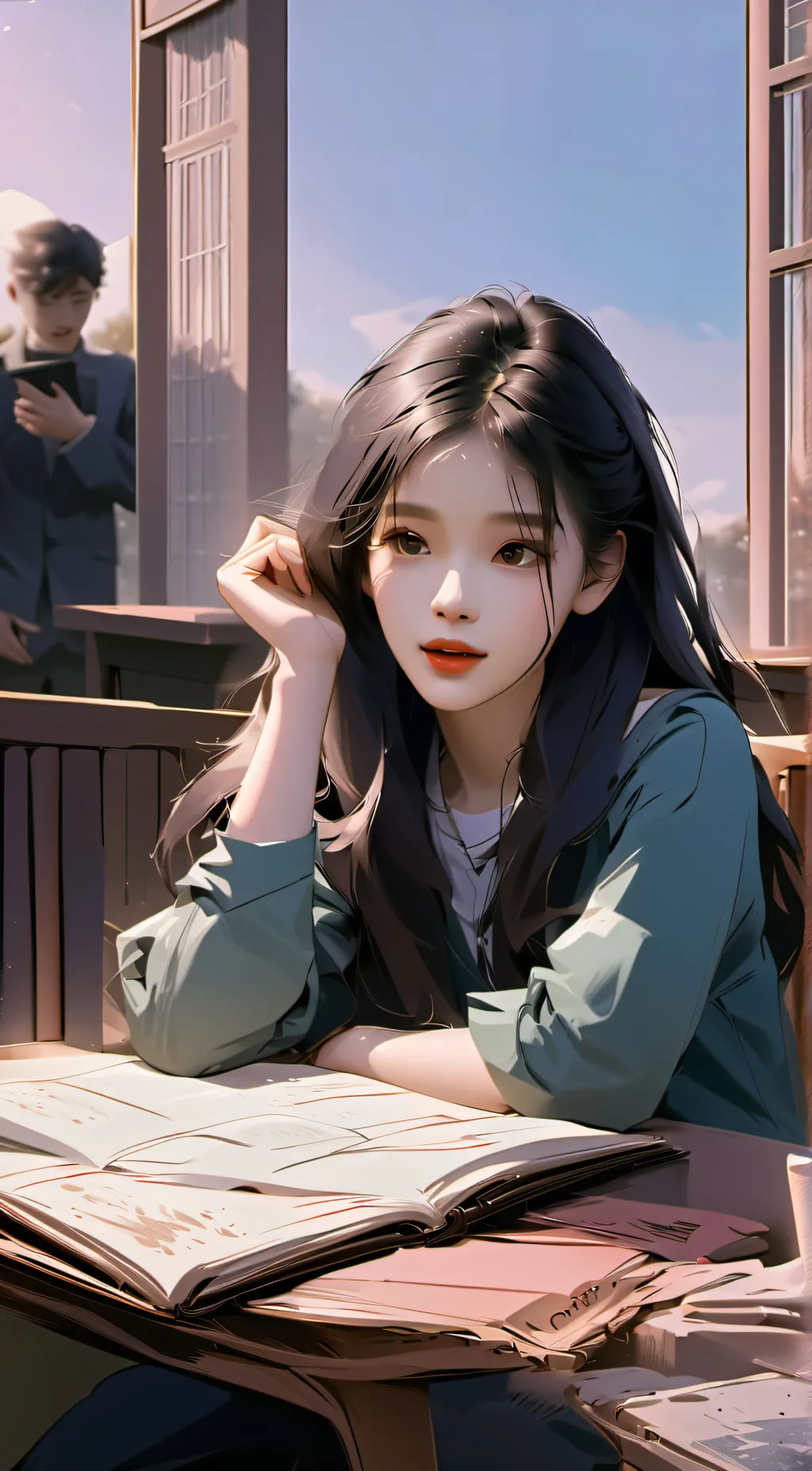 ai character: Sunny background