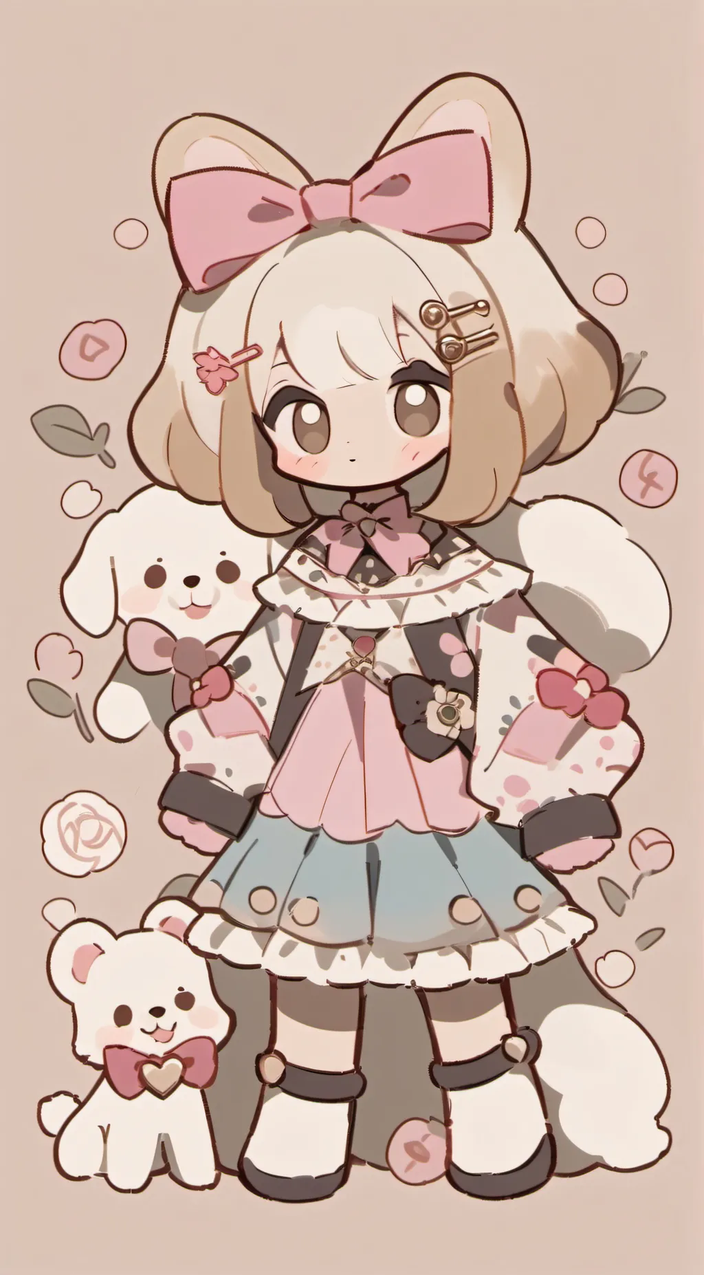 ai character: Rosebud background