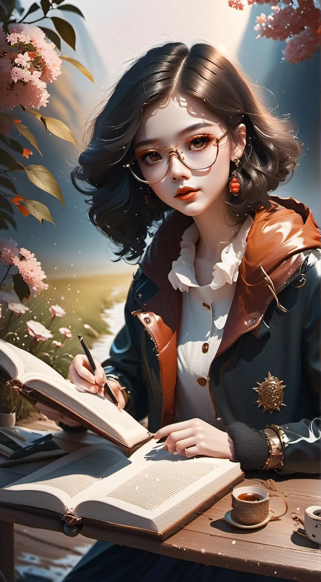 ai character: Amy  background