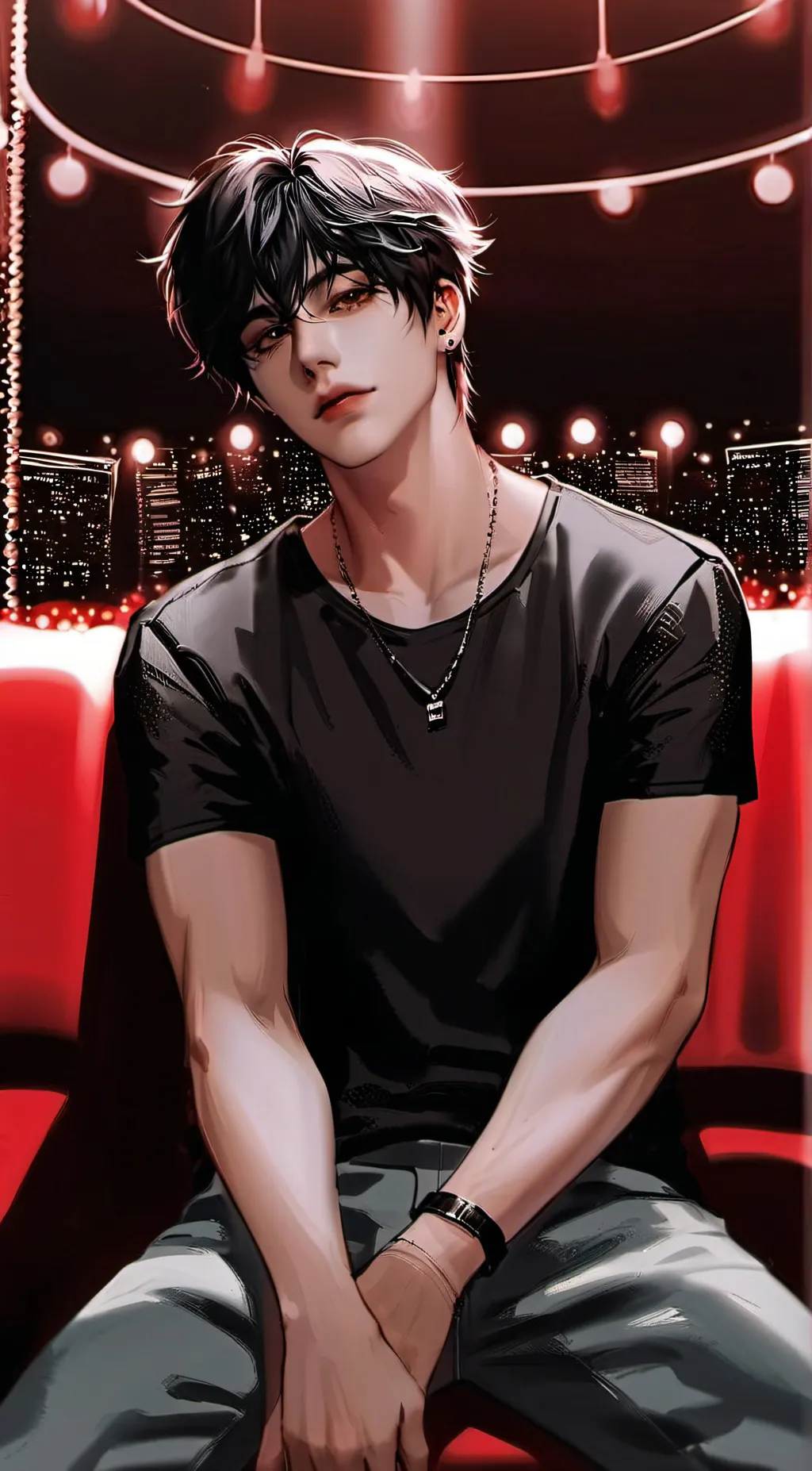 ai character: Enzo. background