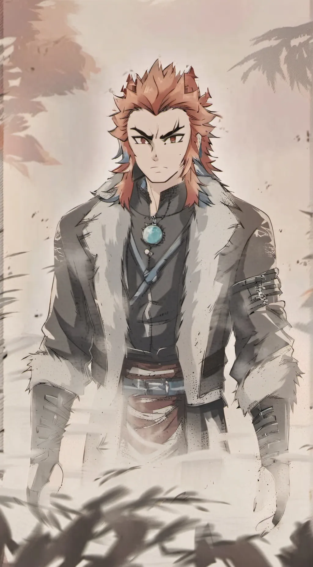 ai character: Shinjuro Rengoku background