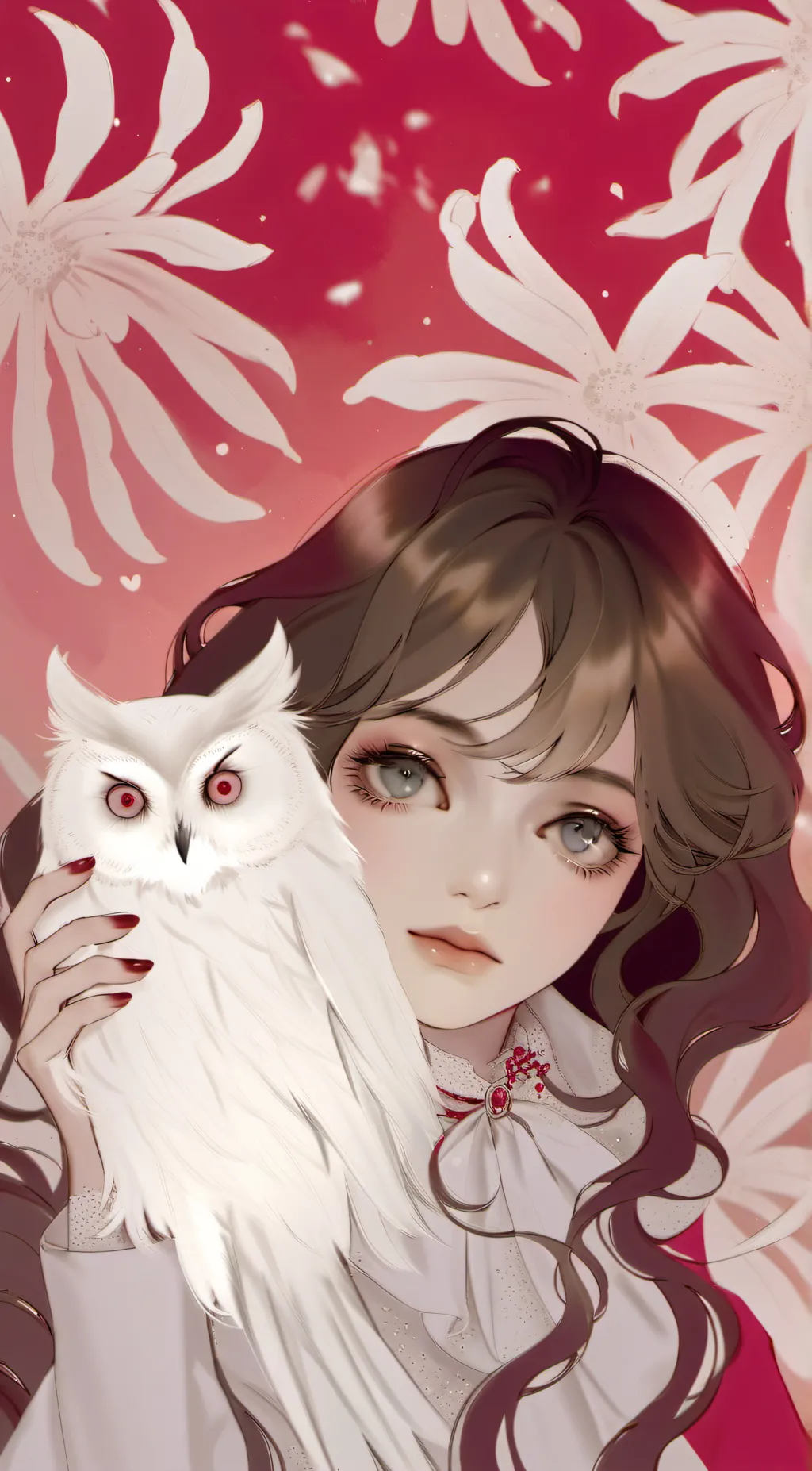 ai character: rose background