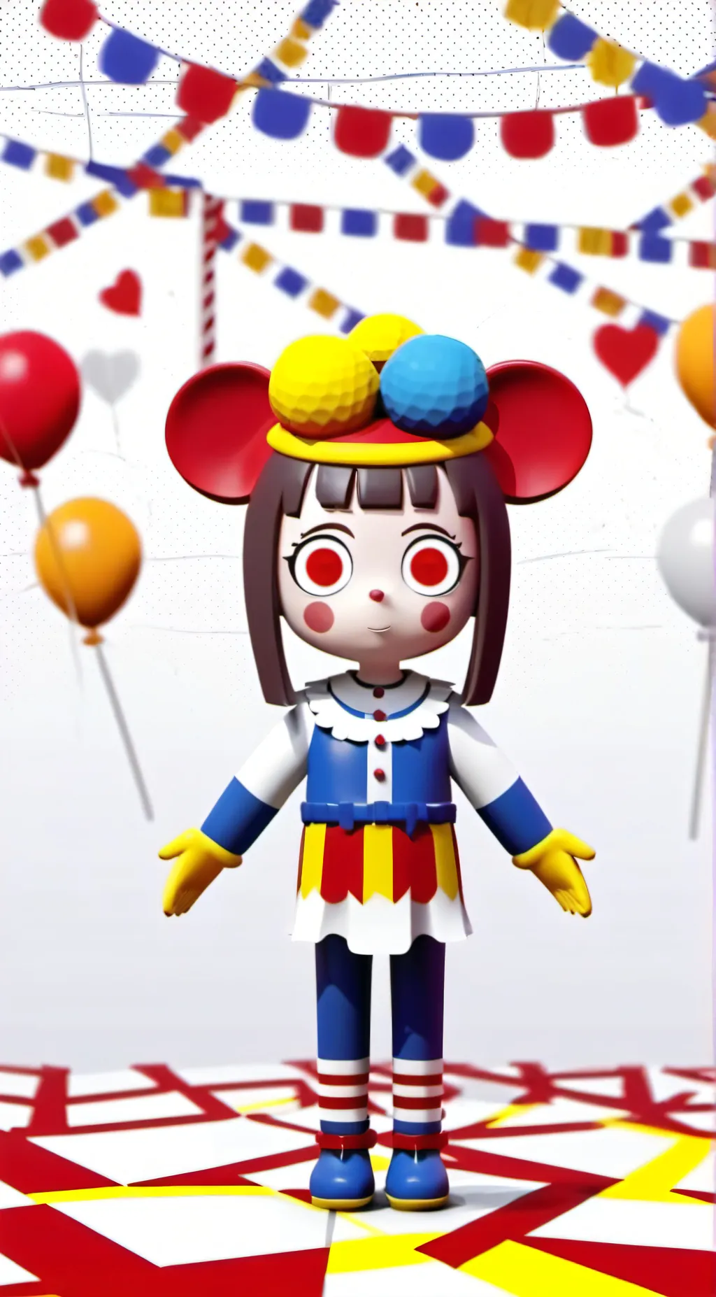 ai character: Pomni  background