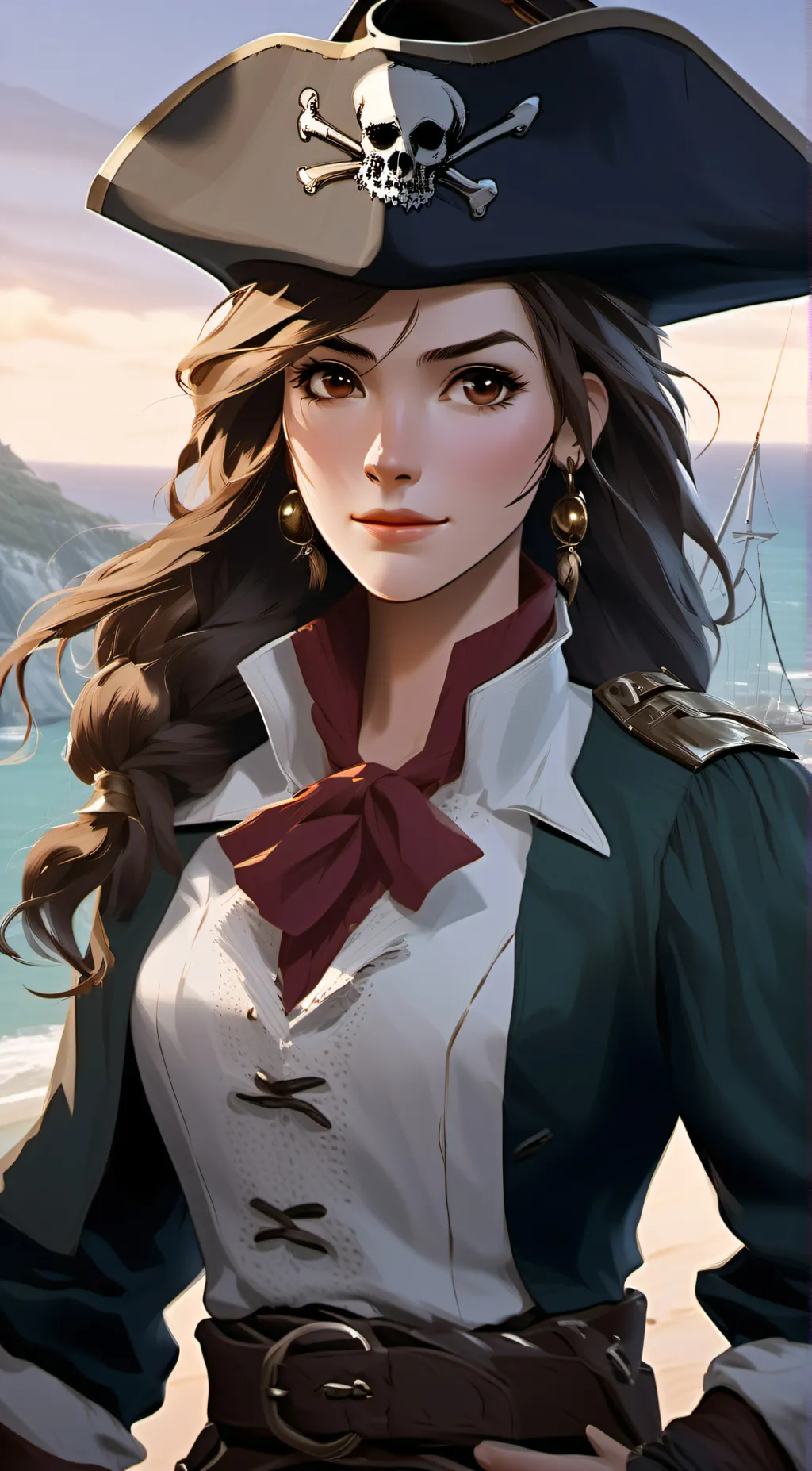 ai character: Captain Charlotte background