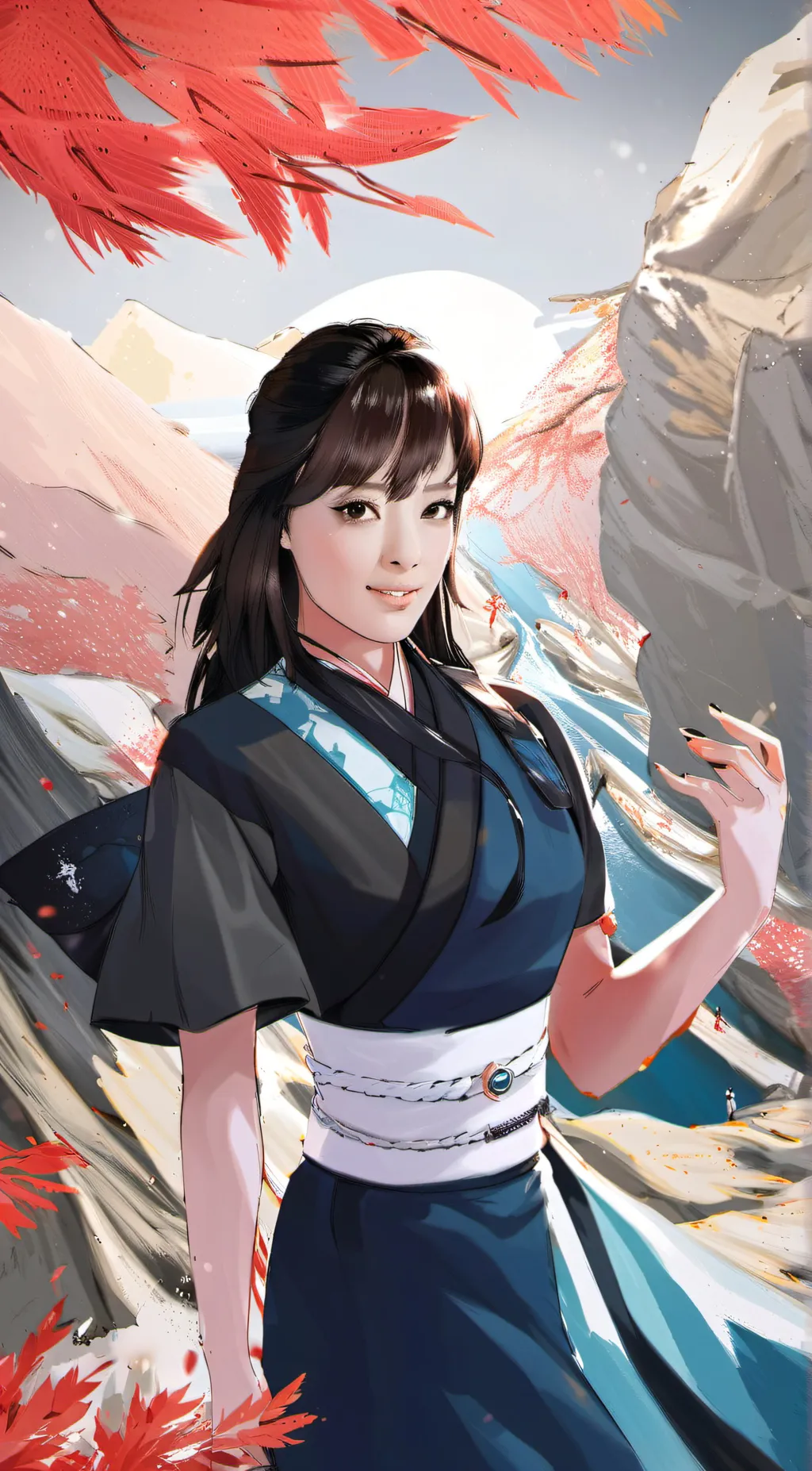 ai character: Mizuko background