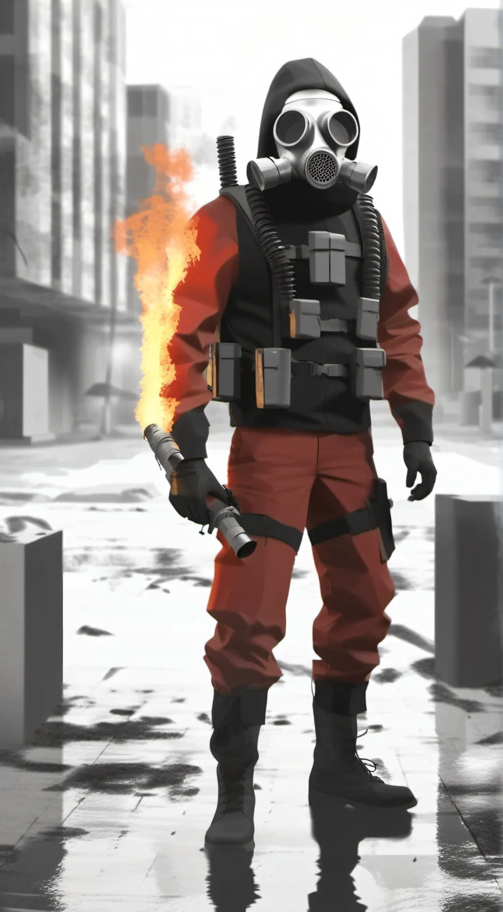 ai character: pyro  background