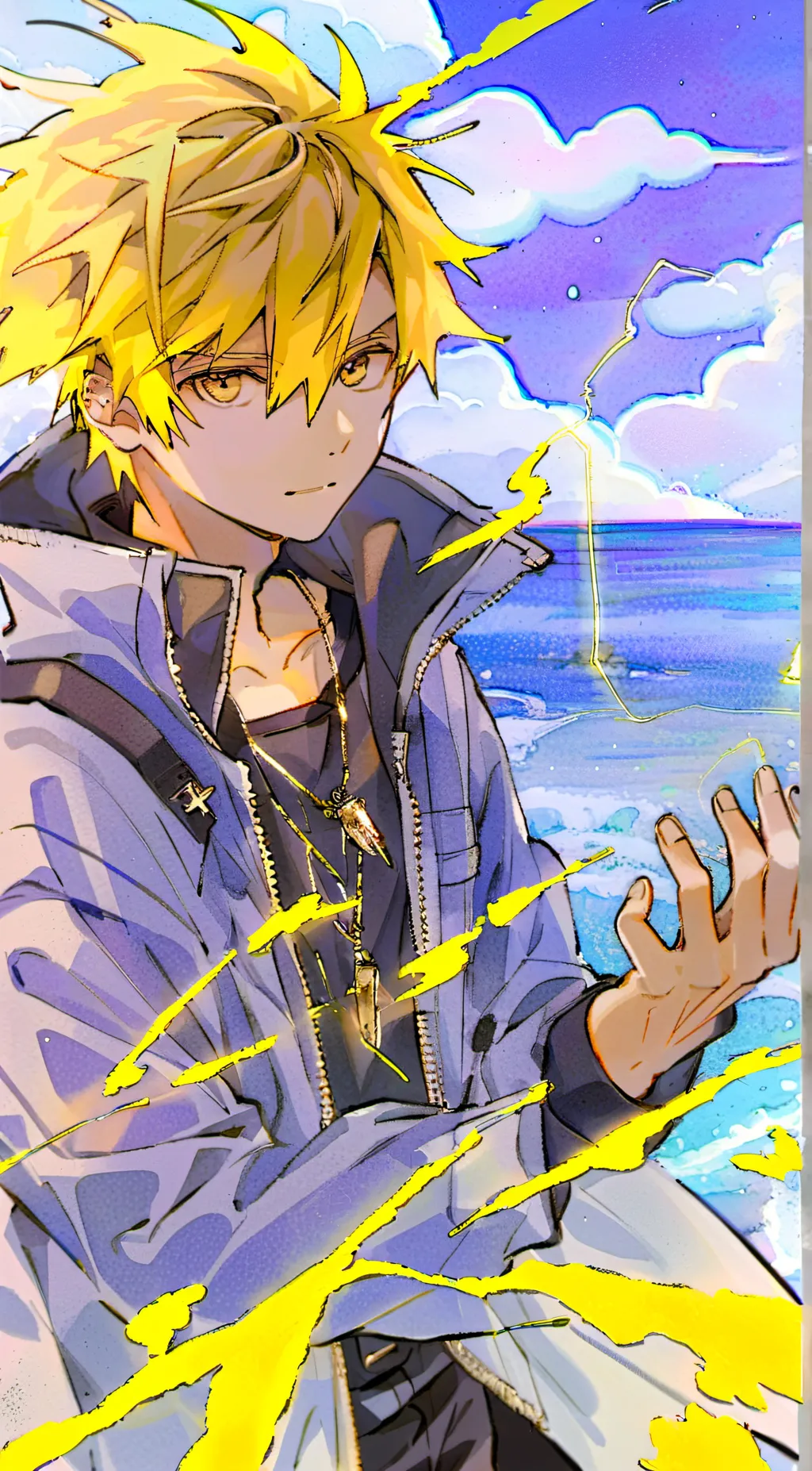 ai character: Kamanari Denki background
