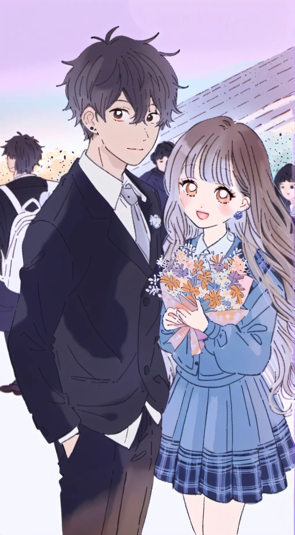 ai character: Mha School background