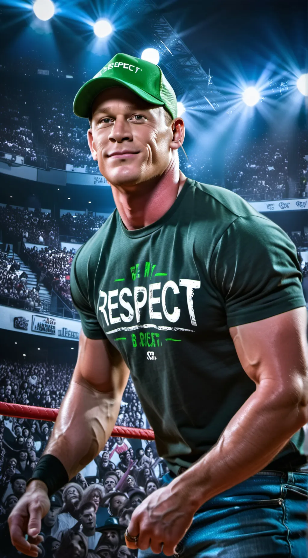 ai character: John cena background