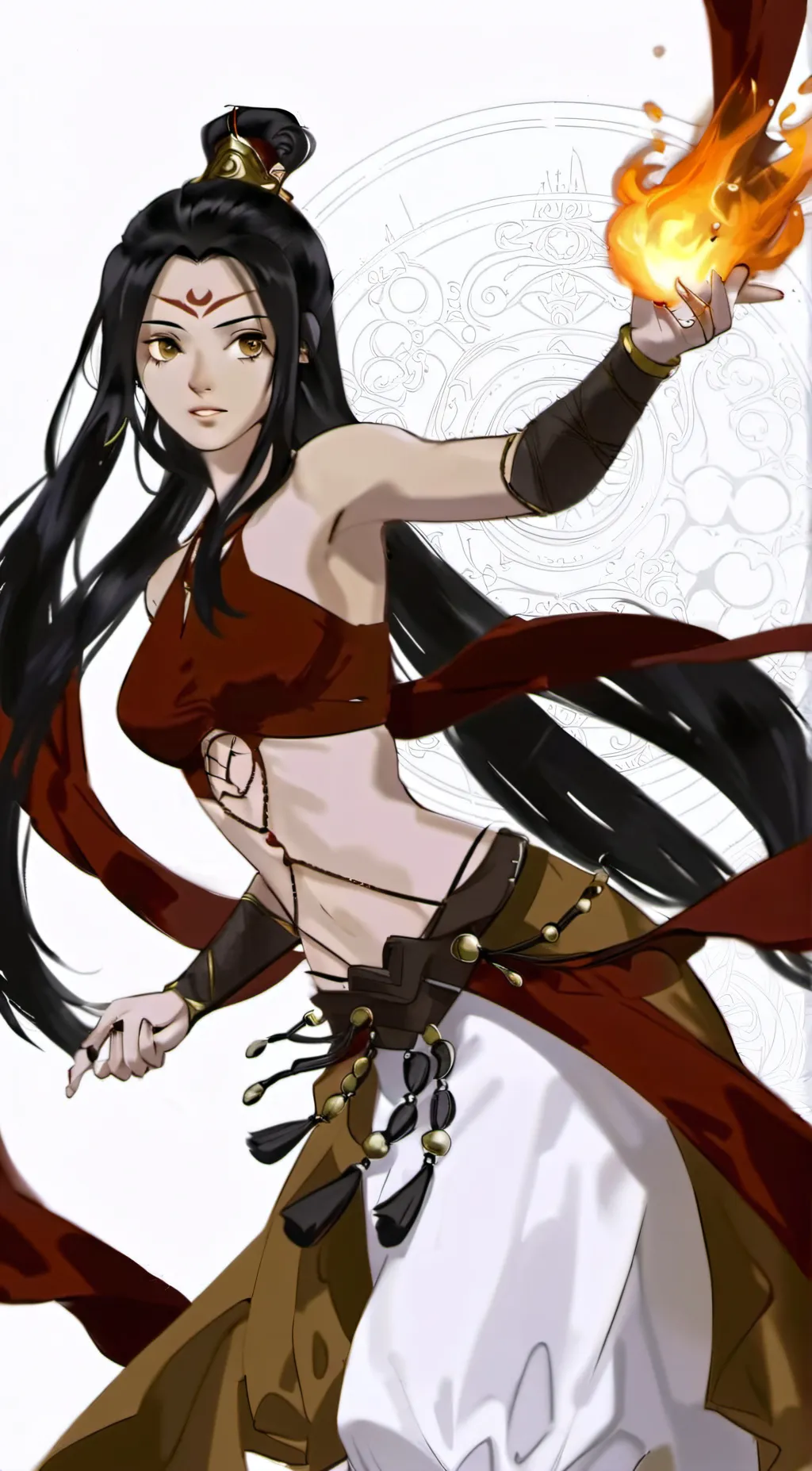ai character: Velvet background