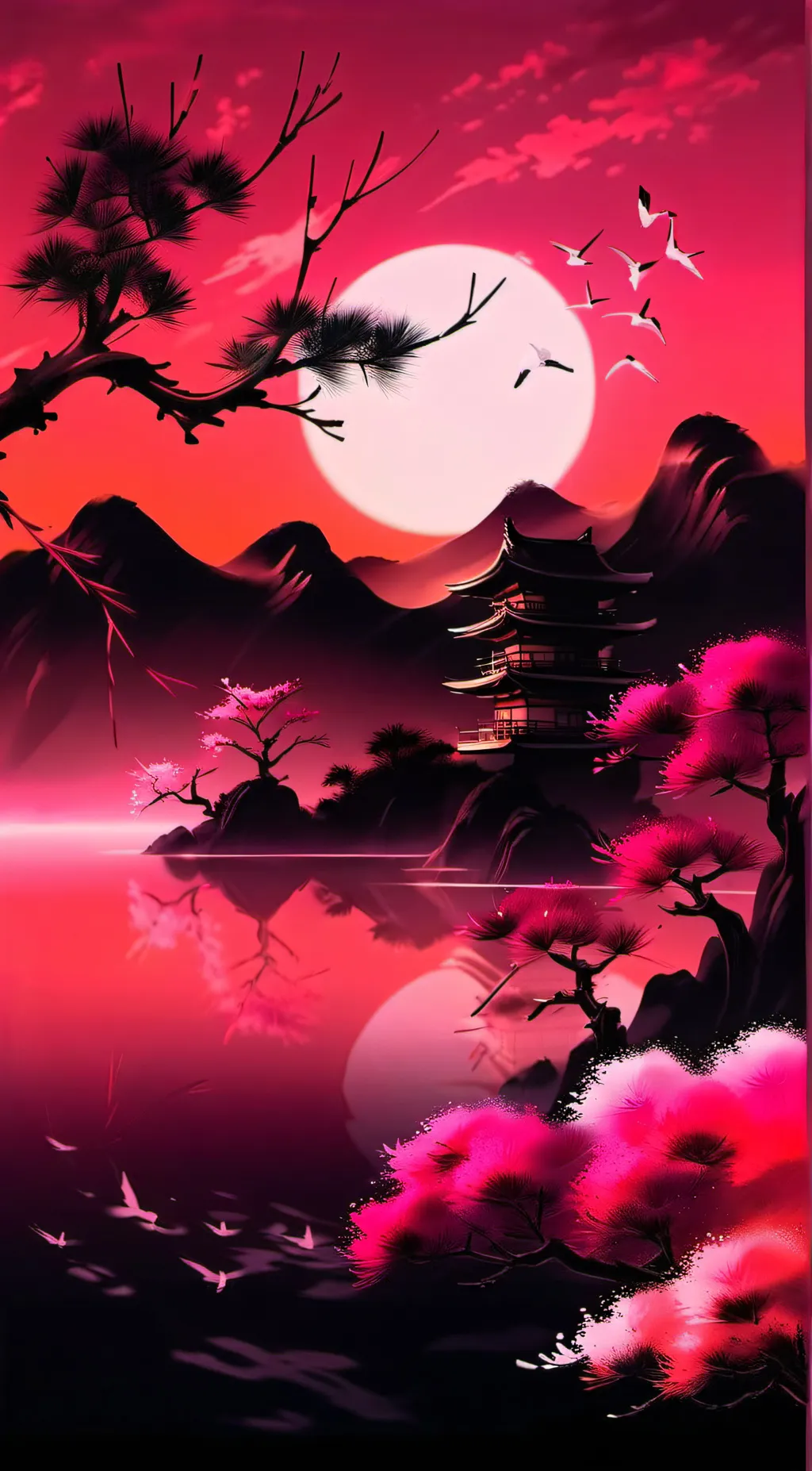 ai character: Relaxing place background