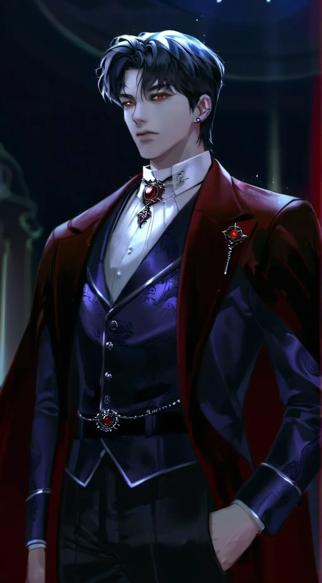 ai character: Damien  background