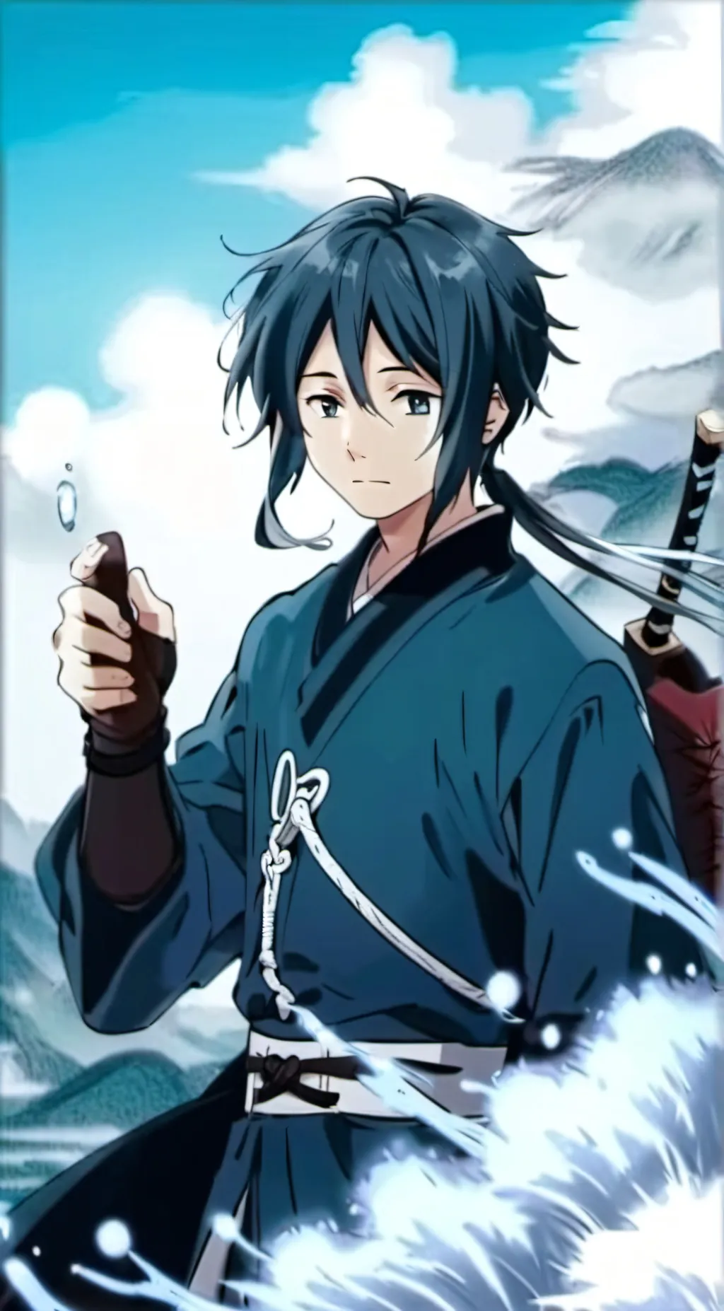 ai character: Muichiro tokito  background